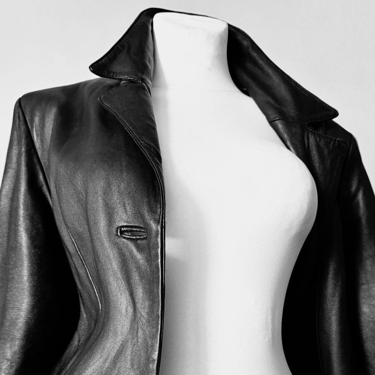 Vintage So sick super long matrix leather coat Size M / US 6-8 / IT 42-44 - 3 Thumbnail