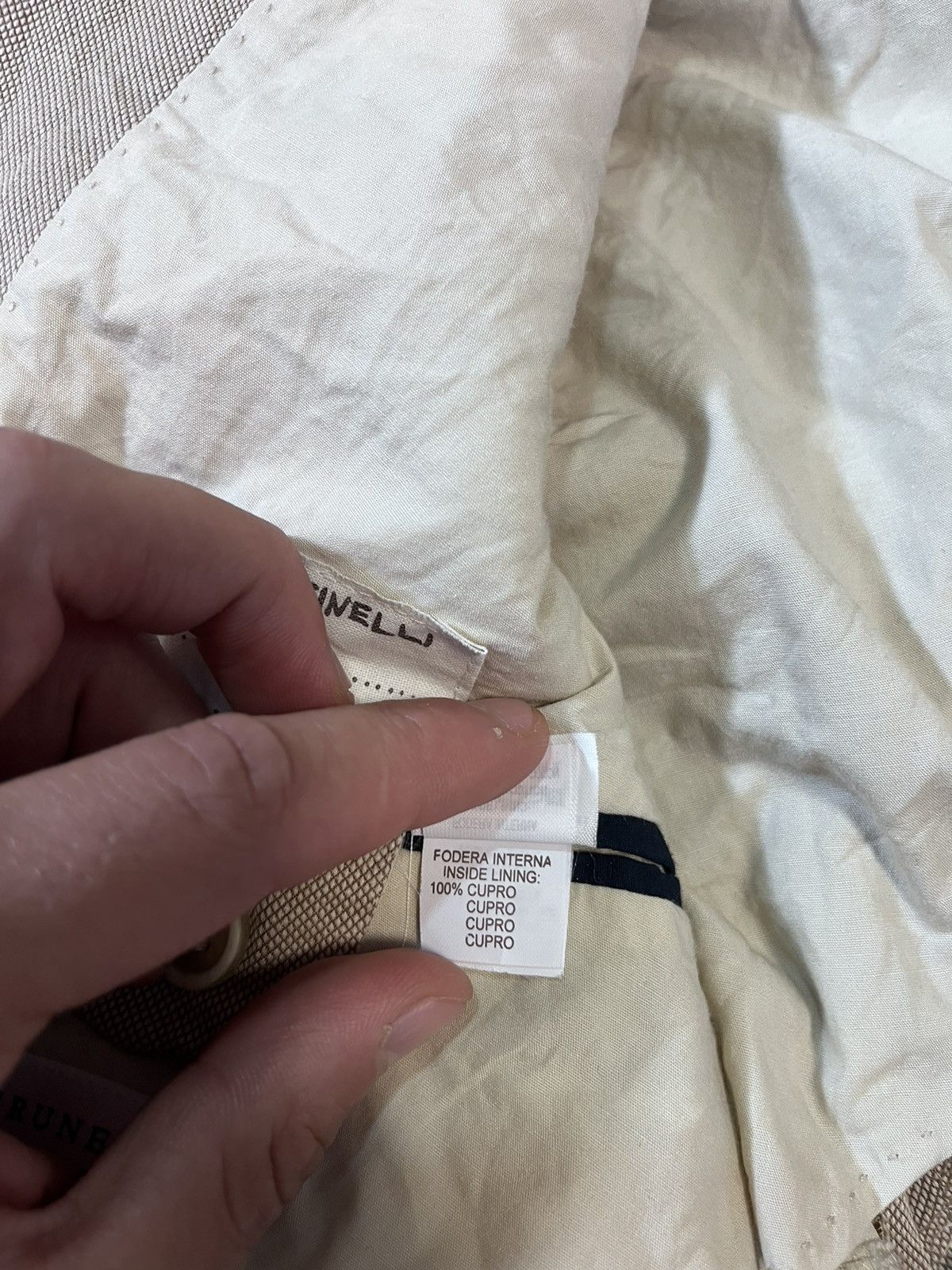 Brunello Cucinelli Brunello Cucinelli Blazer Jacket Application Real Leather Size 50R - 10 Thumbnail