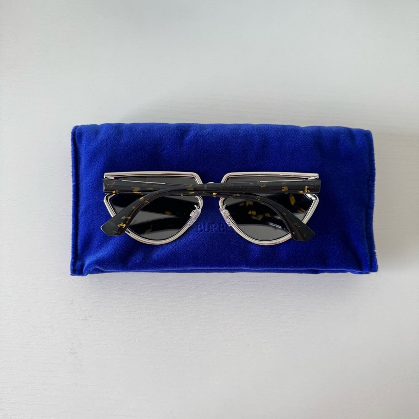 Burberry New Burberry Sunglasses B3152 10056G Silver Mirror Authentic Size ONE SIZE - 9 Thumbnail
