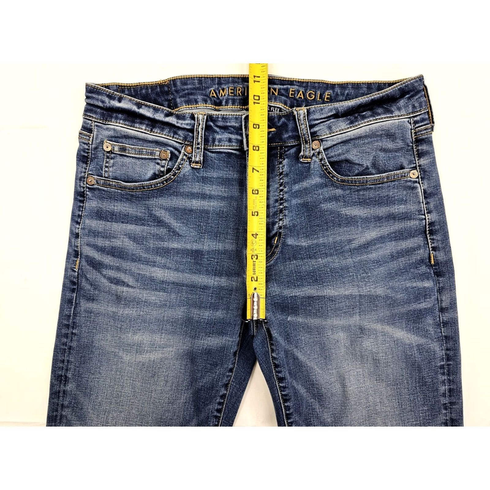 American Eagle Outfitters VINTAGE American Eagle Original Straight Jeans Men 31x32 Blue Denim Stretch 5-Pocket Regular Waist 31 Inseam 30 MPN 54485 Size US 31 - 4 Thumbnail