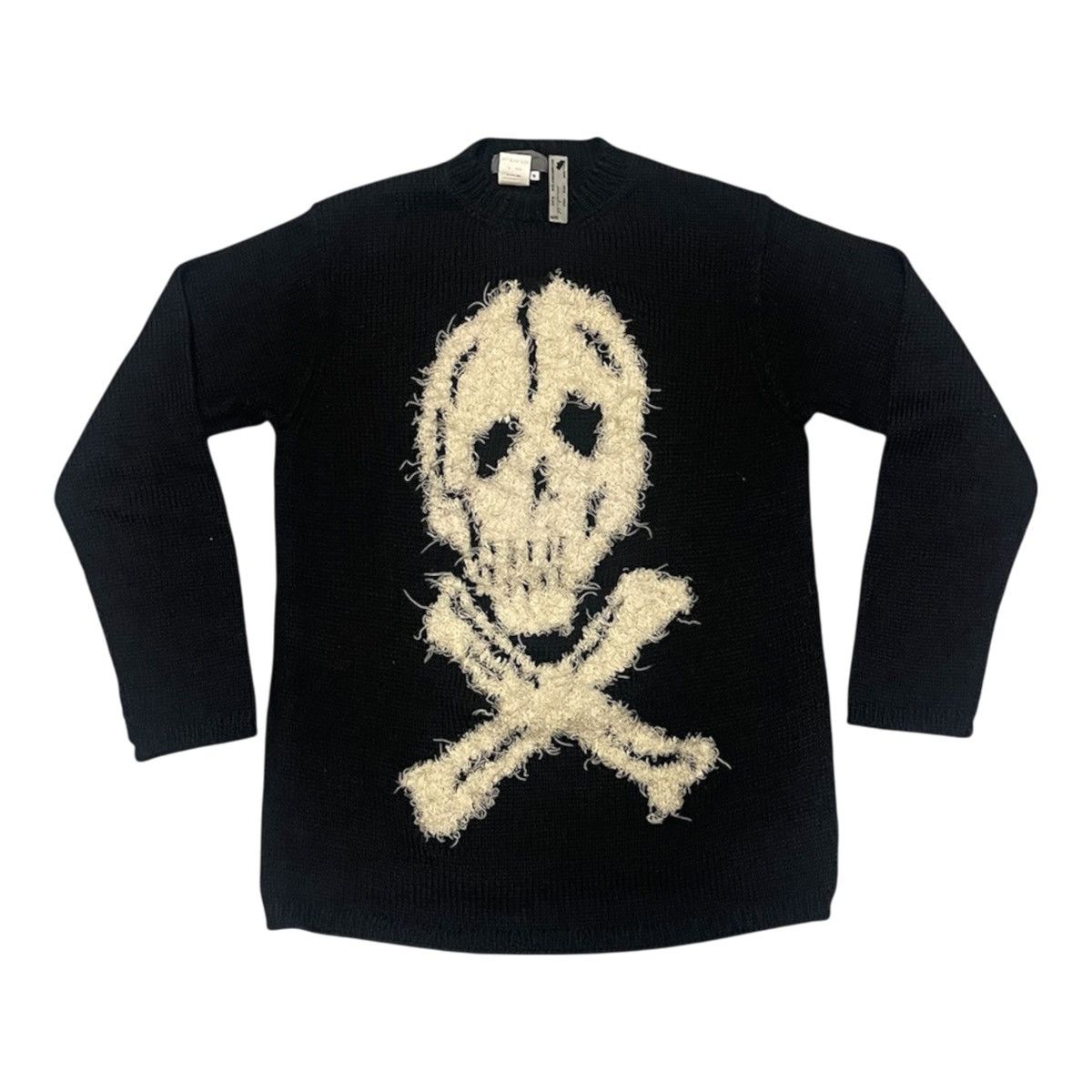 Yohji Yamamoto Yohji Yamamoto Pour Homme AW94 Skull Intarsia Knit Sweater Size US M / EU 48-50 / 2 - 1 Thumbnail