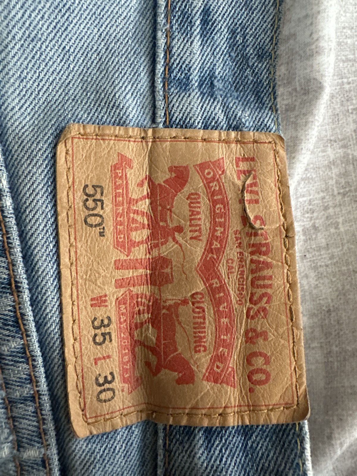 Vintage “Jesus Is My Homeboy” KYC Vintage Levi’s 550 Size US 35 - 3 Thumbnail