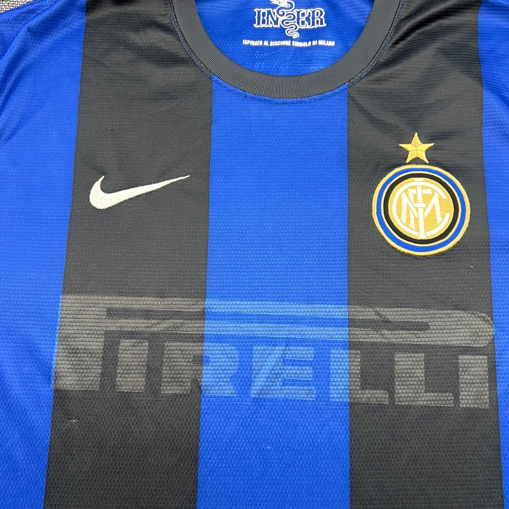 Nike Inter Milan 2012 2013 Home Mens Football Jersey Large Nike Soccer Shirt Shirt Mens L Multicolor Jersey Sports Football Nike Mens Size US L / EU 52-54 / 3 - 6 Thumbnail