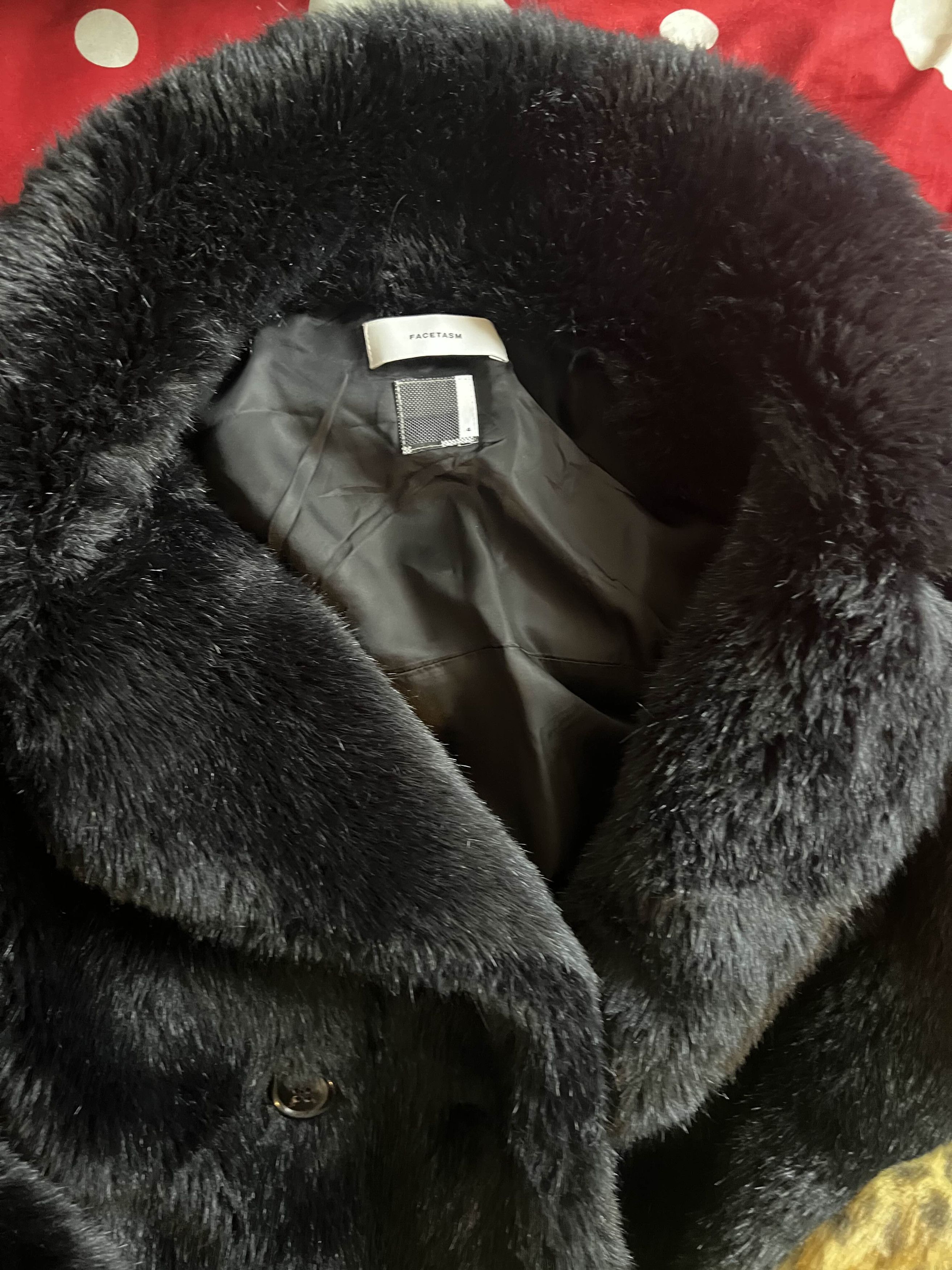 Factasm AW21 Leopard Faux Fur Pea Coat