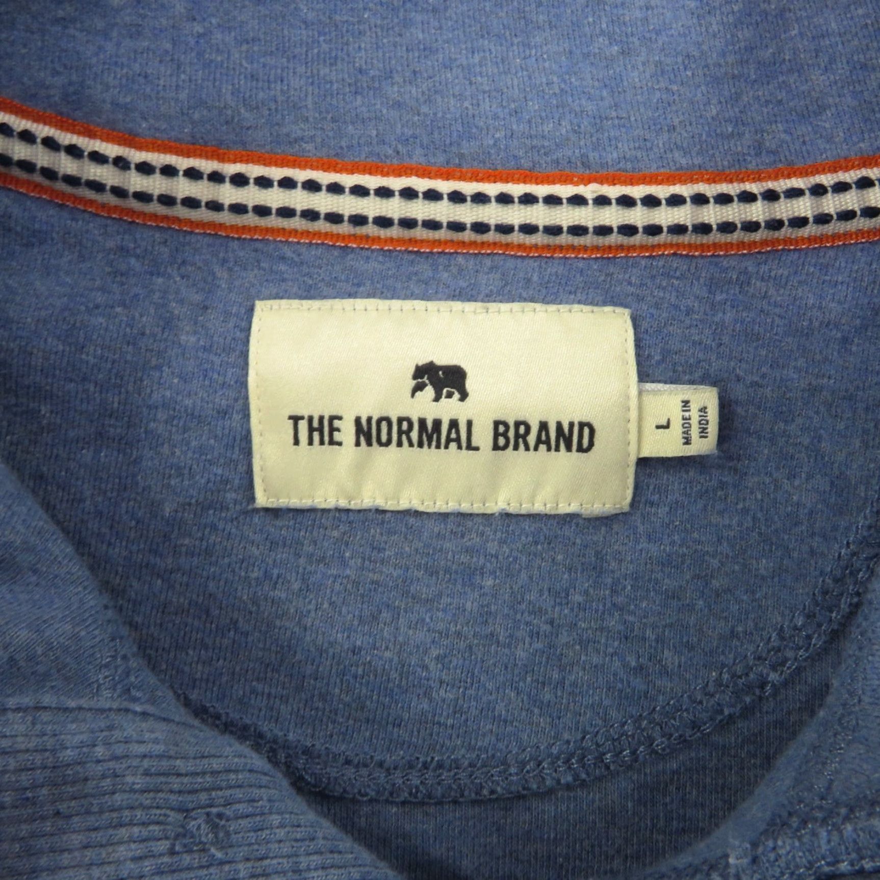 Vintage The Normal Brand Sweater Mens Large Heather Blue Thick Long Sleeve Henley Shirt Size US L / EU 52-54 / 3 - 4 Thumbnail