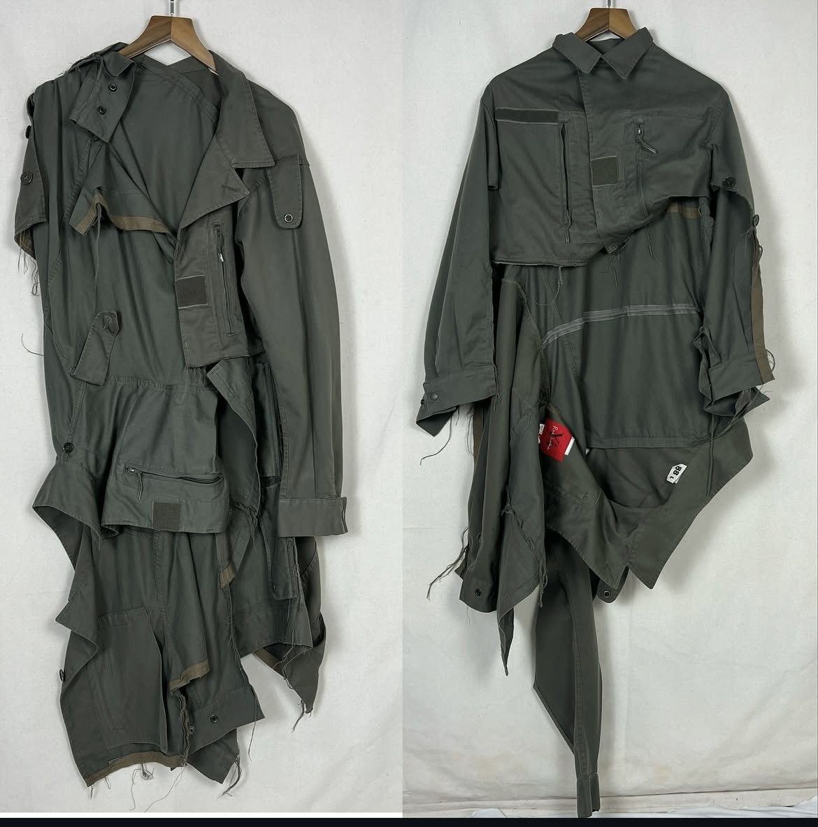 Yohji Yamamoto Yohji Yamamoto Y'S RED LABEL Deconstructed Military Coat Size US M / EU 48-50 / 2 - 1 Thumbnail