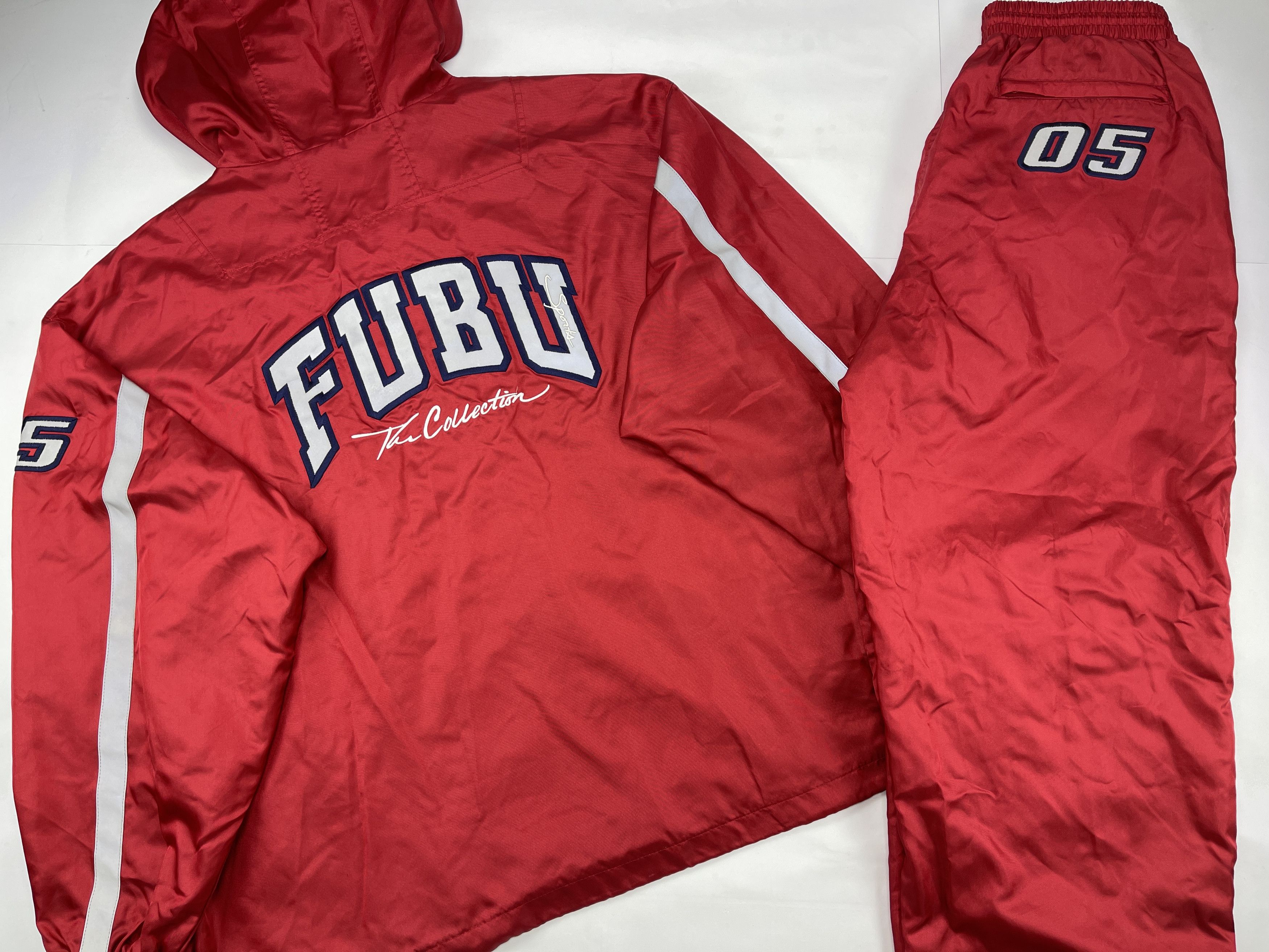 Fubu FUBU tracksuit, baggy track suit jacket and pants set 90s XL Size US XL / EU 56 / 4 - 4 Thumbnail