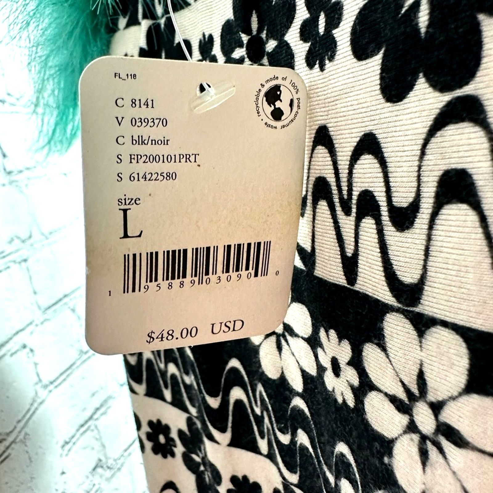Free People Free People V With It Printed Bodysuit Pink Black Floral - L Size L / US 10 / IT 46 - 5 Thumbnail