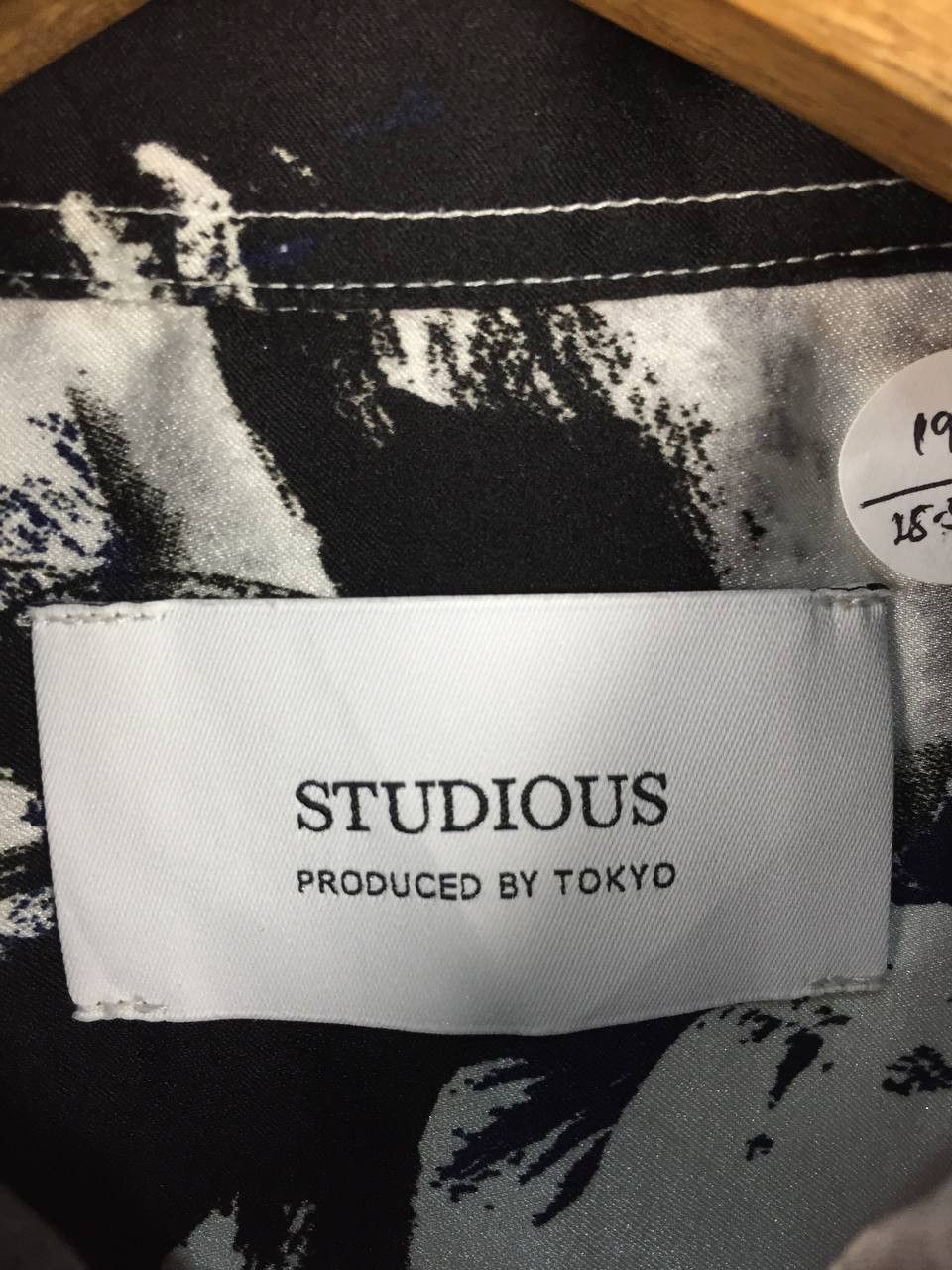 STUDIOUS STUDIOUS Japan Abstract Brushstroke Print Button Up Shirt Size US S / EU 44-46 / 1 - 7 Thumbnail