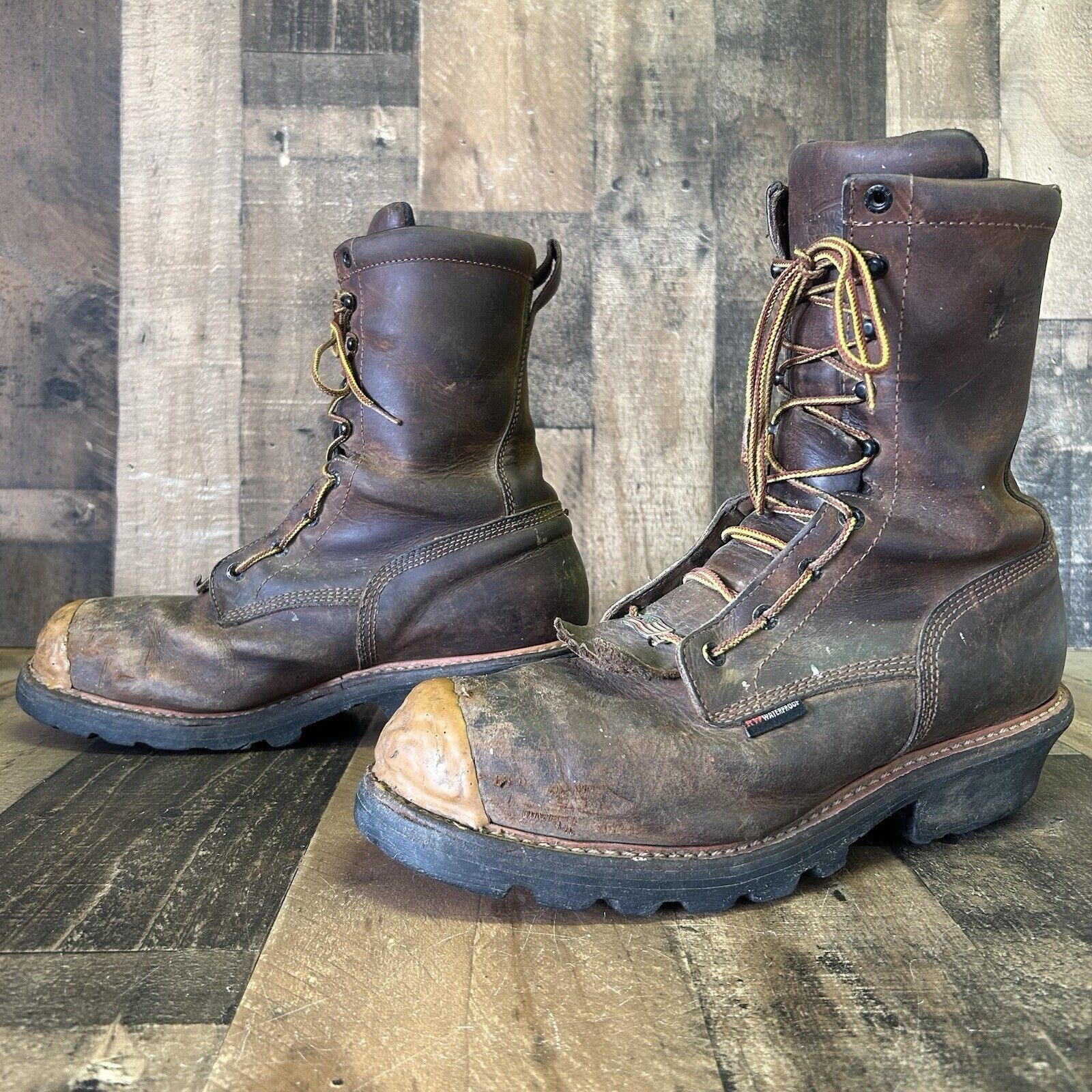 Red Wing Red Wing 4420 Steel Toe Waterproof Work Boots Mens 10.5 D Size US 10.5 / EU 43-44 - 1 Thumbnail