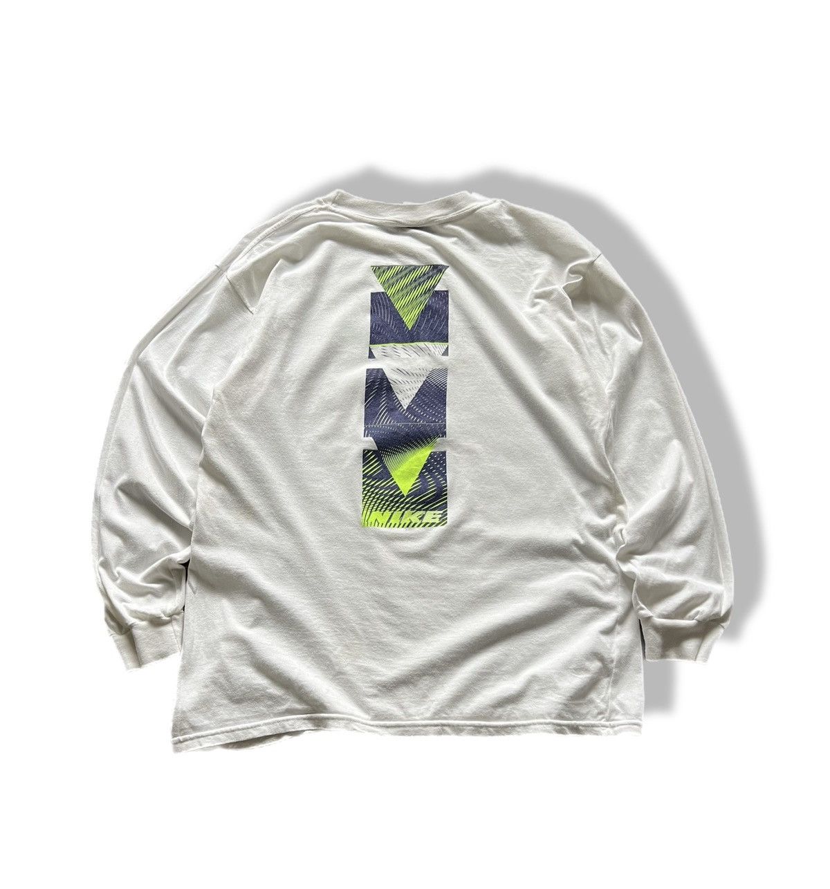 Nike Nike Vintage Big Logo Rare Long Sleeve T-Shirt White Men's Size US M / EU 48-50 / 2 - 3 Thumbnail