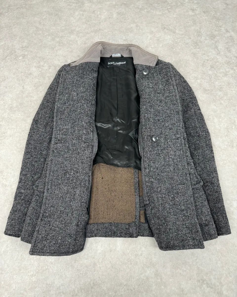 Dolce & Gabbana AW2008 Dolce & Gabbana Grey Wool Buttoned Coat Size US M / EU 48-50 / 2 - 8 Thumbnail
