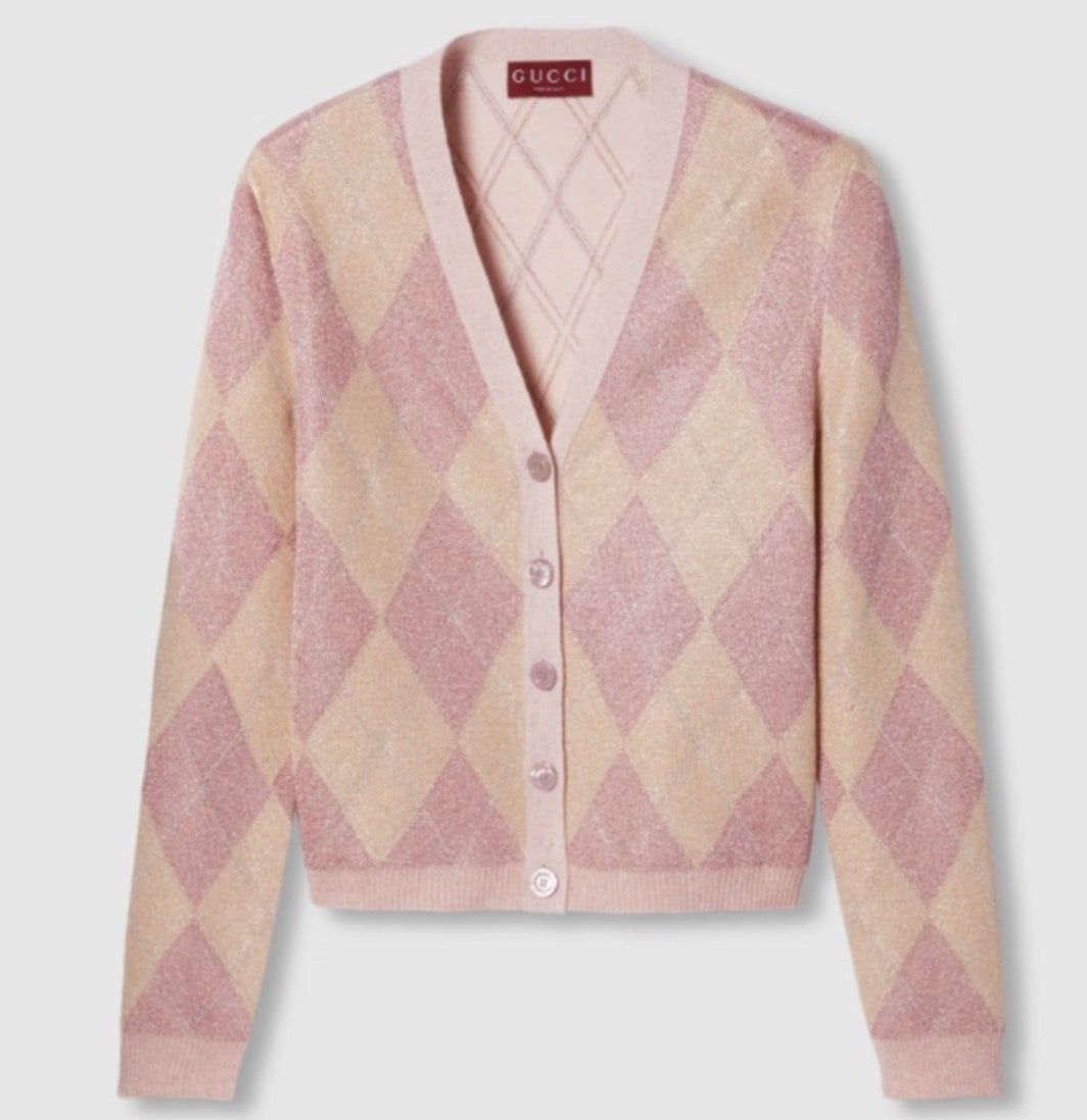 Gucci Gucci Viscore Lame Wool Cardigan SIZE S Size ONE SIZE - 1 Thumbnail