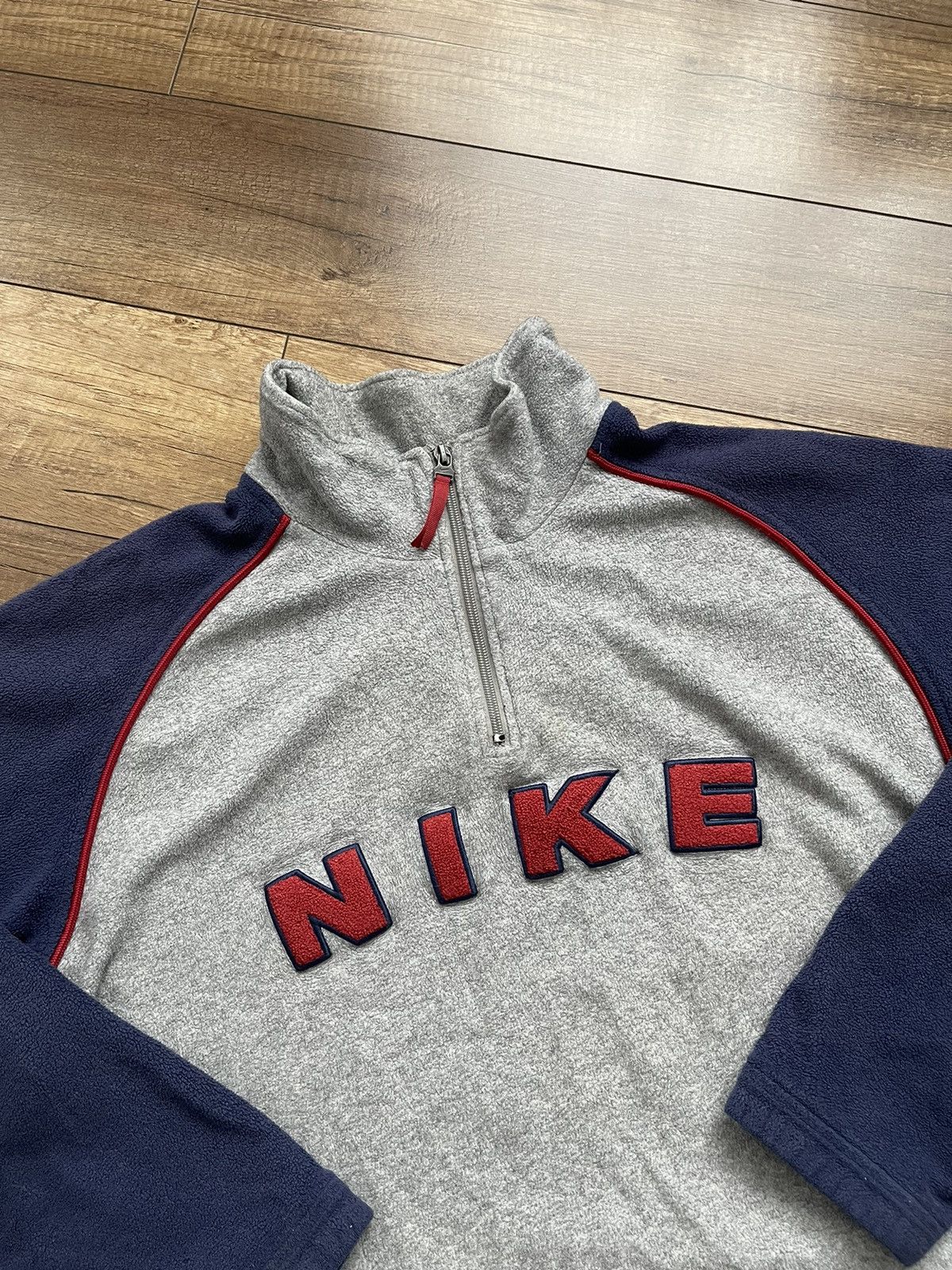Vintage Nike Vintage Fleece Teddy Sweatshirt Jacket 90s Size US XL / EU 56 / 4 - 3 Thumbnail