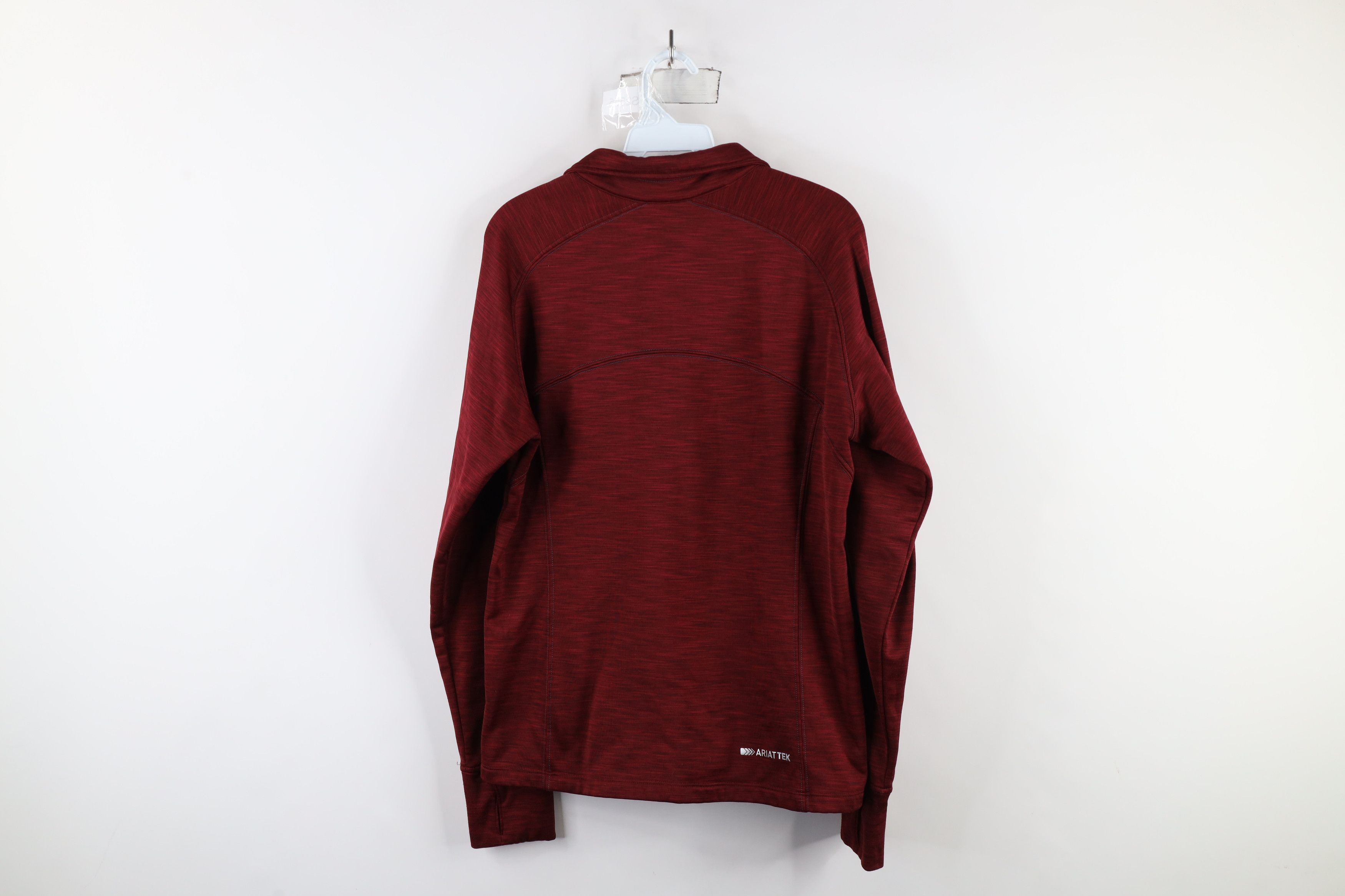 Ariat × Vintage Ariat Tek Series Spell Out Half Zip Pullover Sweatshirt Red Size L / US 10 / IT 46 - 11 Thumbnail