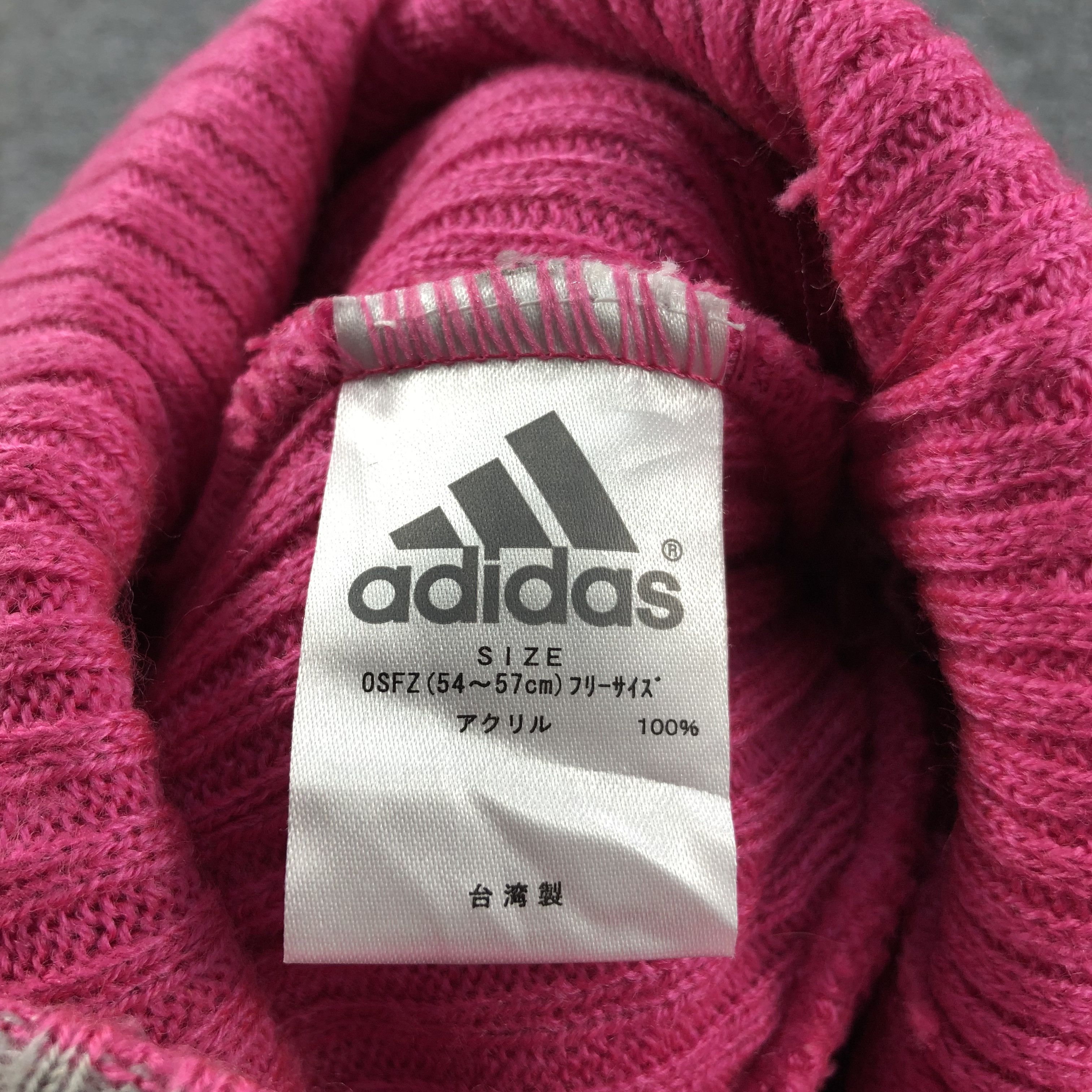 Vintage Adidas Pink Bobble Beanie Snowcap Snow Hat B292 Size ONE SIZE - 5 Thumbnail