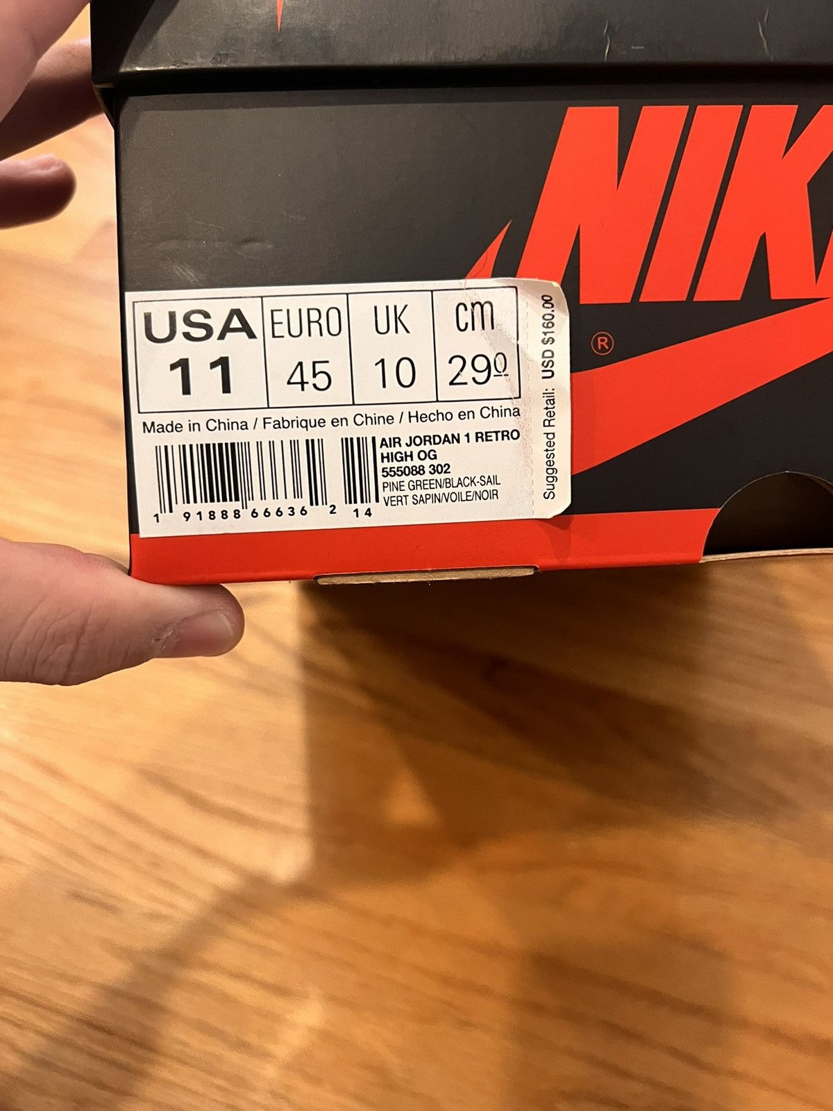 Jordan Brand Pine Green 1’s Size US 11 / EU 44 - 7 Thumbnail