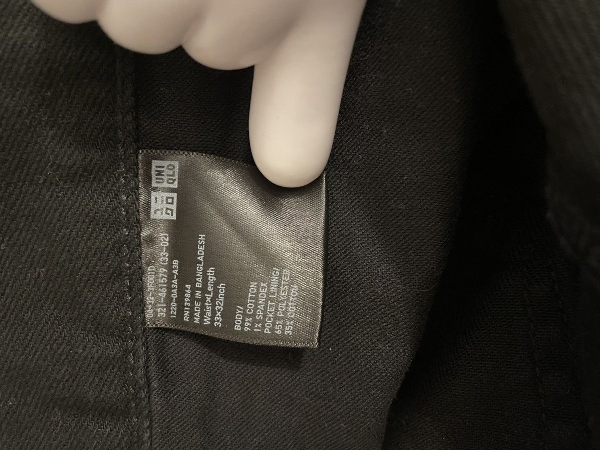 Uniqlo Uniqlo Slim Black Jeans Size US 33 - 6 Thumbnail