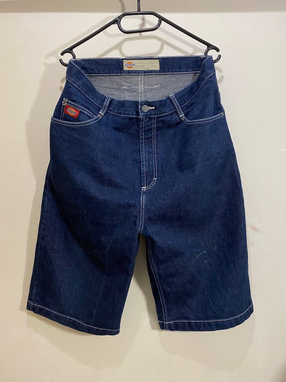 Vintage Dickies Big Logo Rap Denim Baggy Shorts