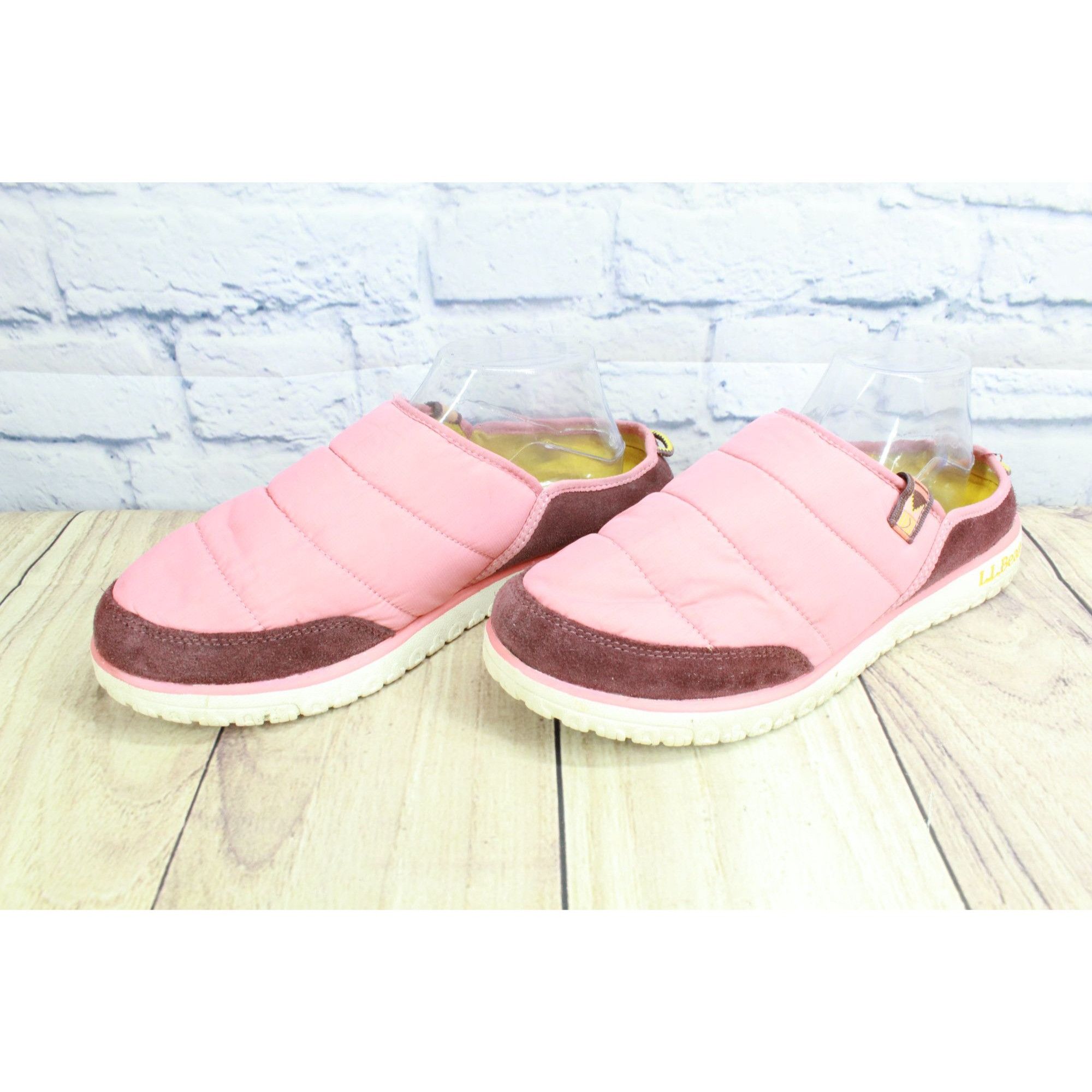 L.L. Bean LL Bean Pink Quilted Nylon Insulated Slides Size 10 M Size US 10 / IT 40 - 2 Thumbnail