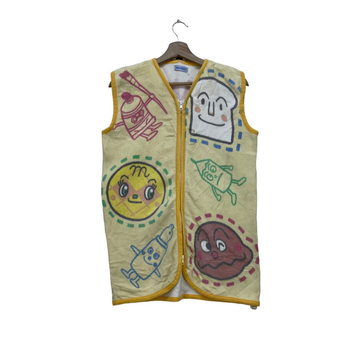 Anime × Japanese Brand × Vintage Rare Vintage Cartoon Anpanman Fleece Vest Jacket Size US S / EU 44-46 / 1 - 1 Thumbnail