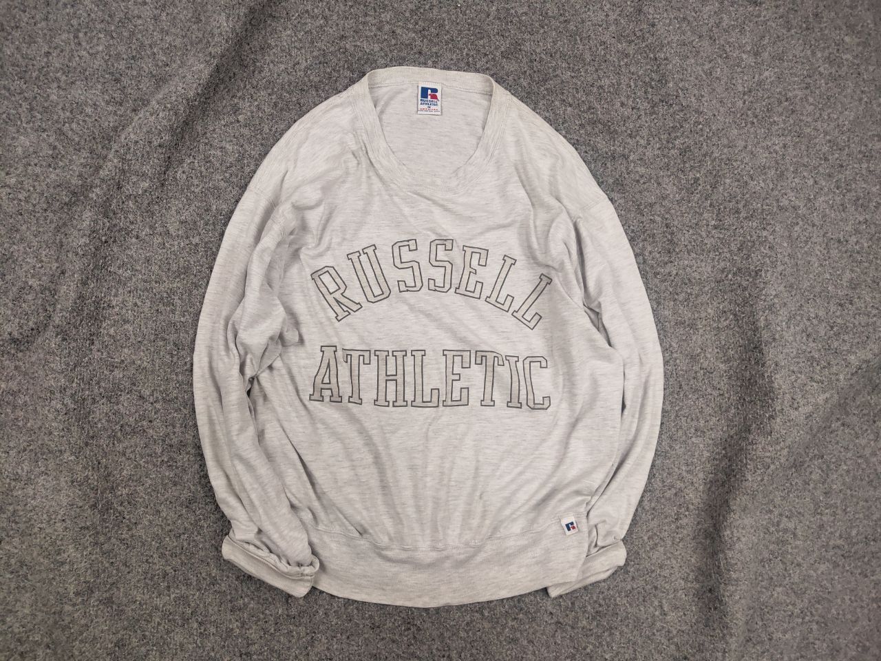 Russell Athletic Vintage 90's Russell Athletic Logo USA Crew chek Sweatshirt Size US M / EU 48-50 / 2 - 1 Thumbnail