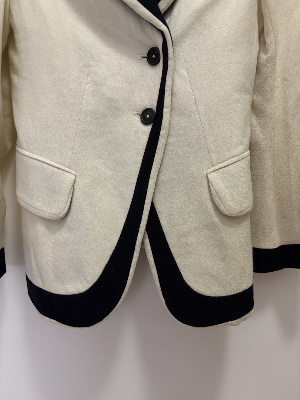 Ann Demeulemeester Ann demeulemeester 07AW wool colorblock suit jacket Size XS / US 0-2 / IT 36-38 - 4 Thumbnail