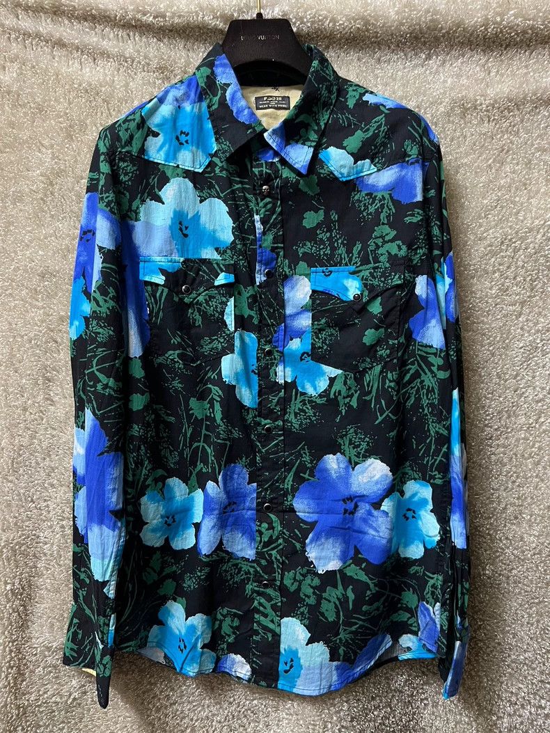 Vintage Raer Men's Floral Print Casual Shirt Size US L / EU 52-54 / 3 - 1 Thumbnail