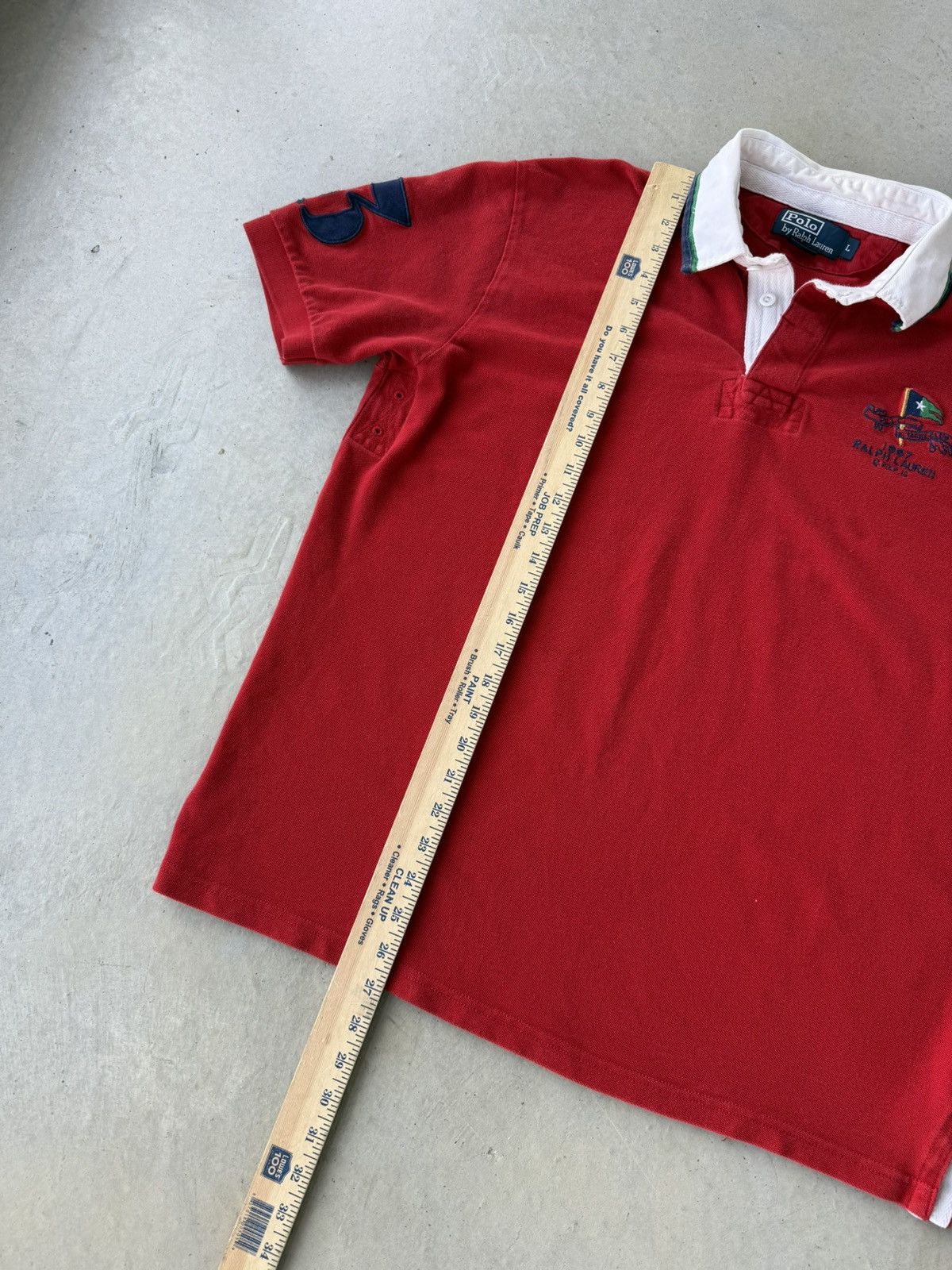 Polo Ralph Lauren Vintage Polo Ralph Lauren Yacht Club Shirt Sleeve Red Polo Size US L / EU 52-54 / 3 - 7 Thumbnail