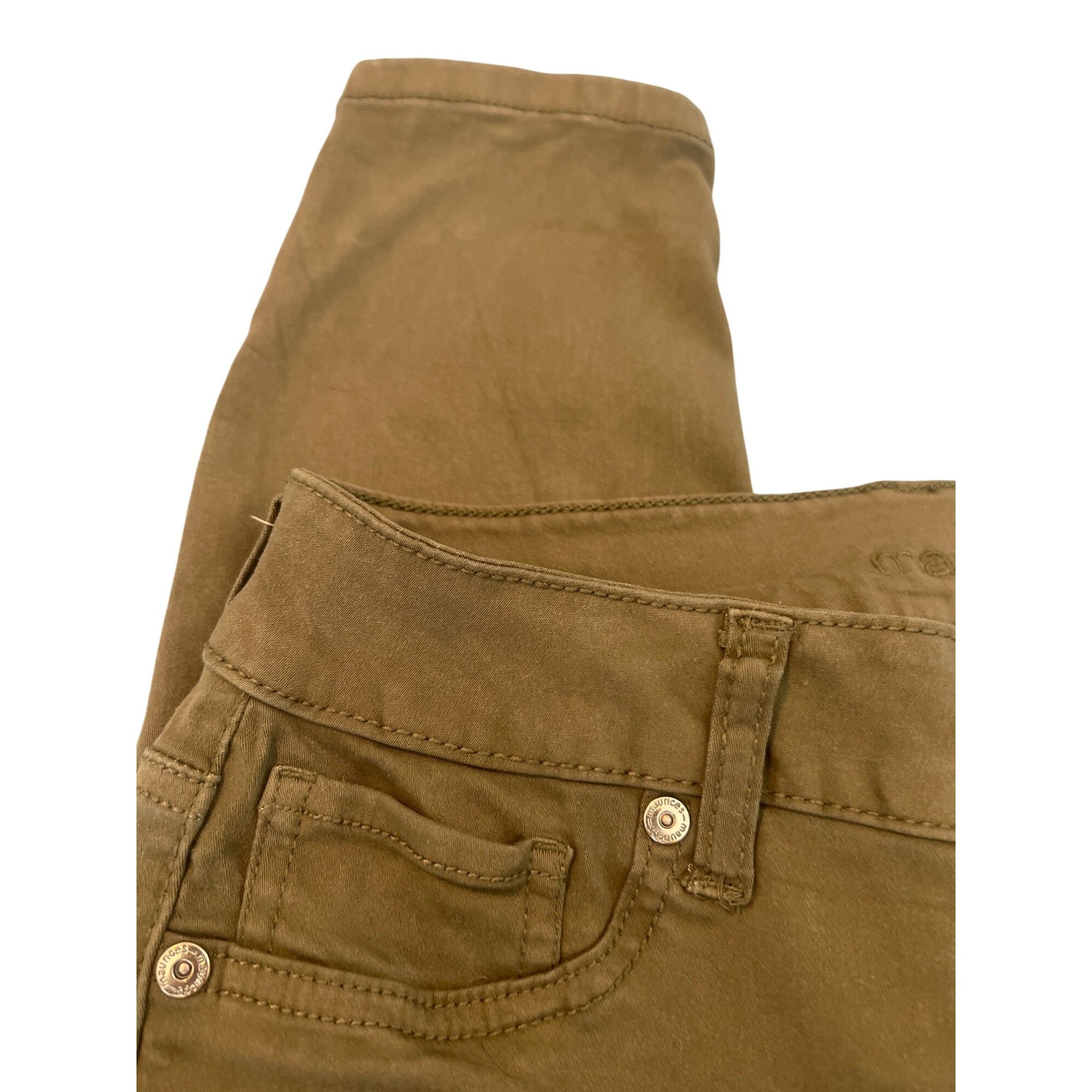 Other Maurices Olive Green Skinny Denim Jeans Faux Front Pockets S Size 26" / US 2 / IT 38 - 2 Thumbnail