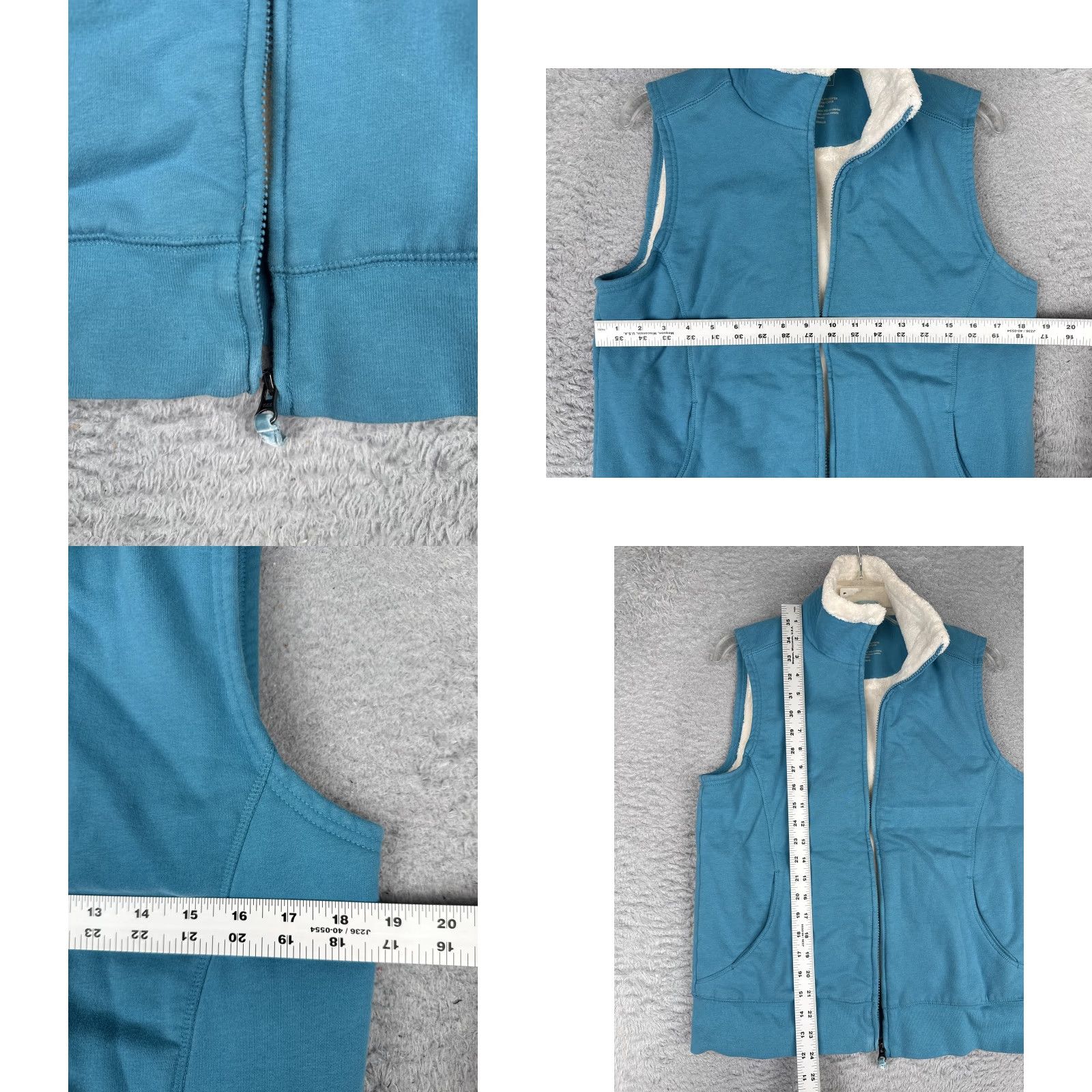 Vintage VINTAGE LL Bean Vest Womens M Blue Sherpa Fleece Full Zip Pockets Outdoor Warm Size M / US 6-8 / IT 42-44 - 8 Thumbnail