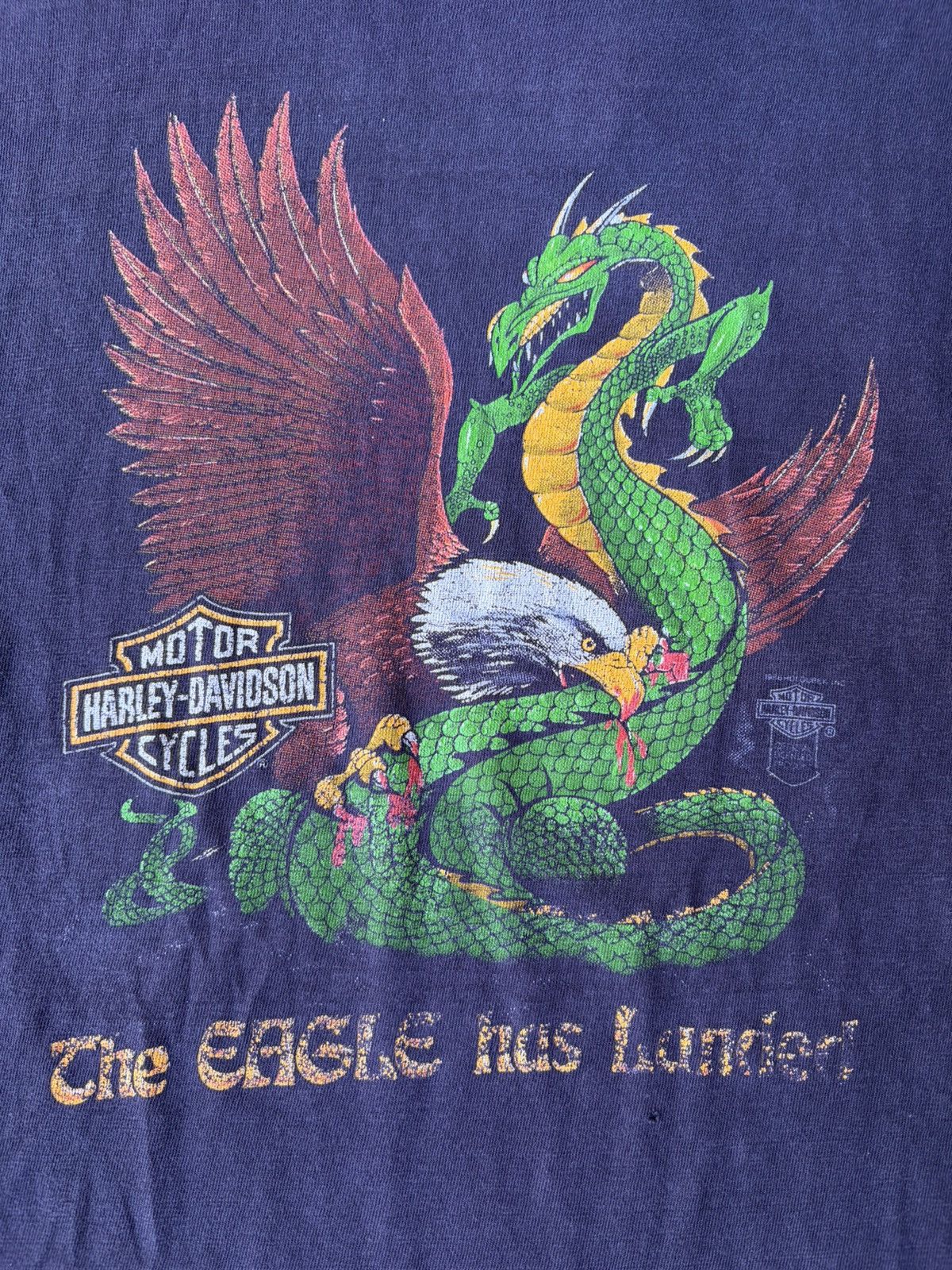 Harley Davidson Vintage 1986 Harley Davidson Eagle & Dragon Grail Size US L / EU 52-54 / 3 - 3 Thumbnail