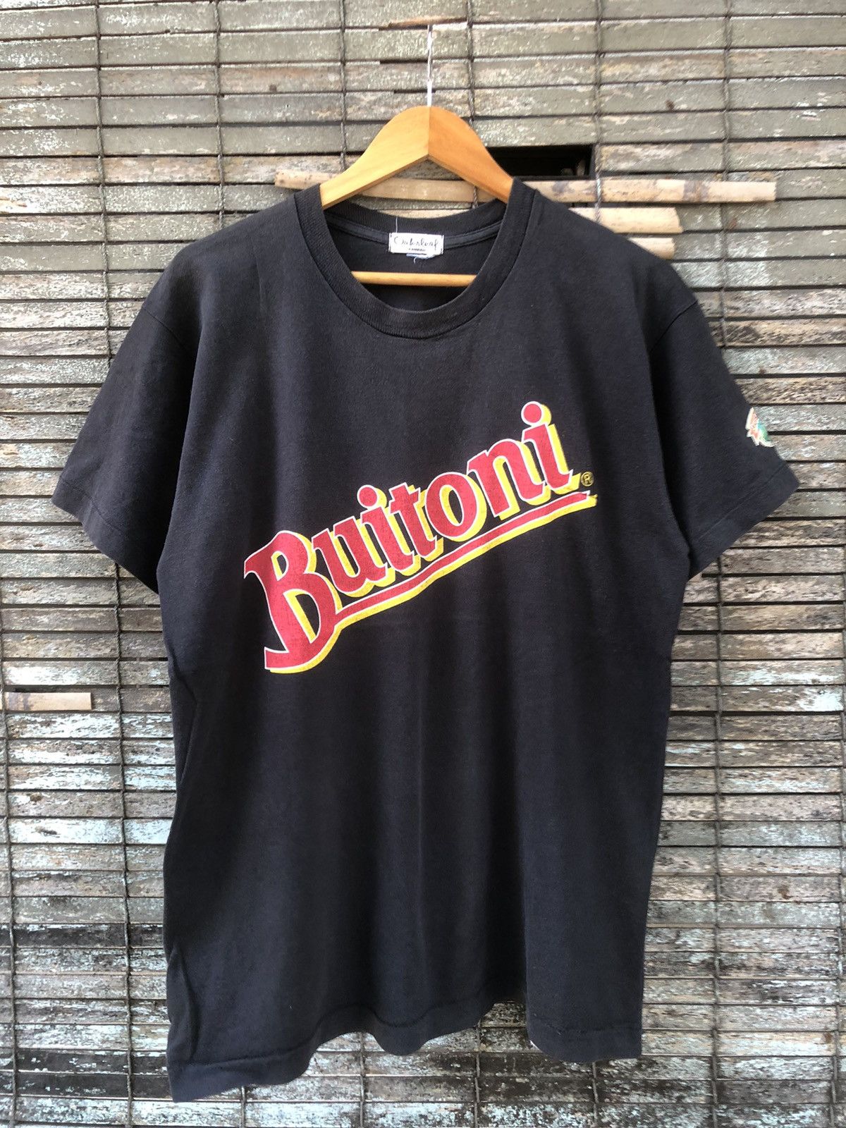 Japanese Brand 🔥Vintage 80s🔥Sunfaded Buitoni Spellout Tshirts Size US M / EU 48-50 / 2 - 1 Thumbnail