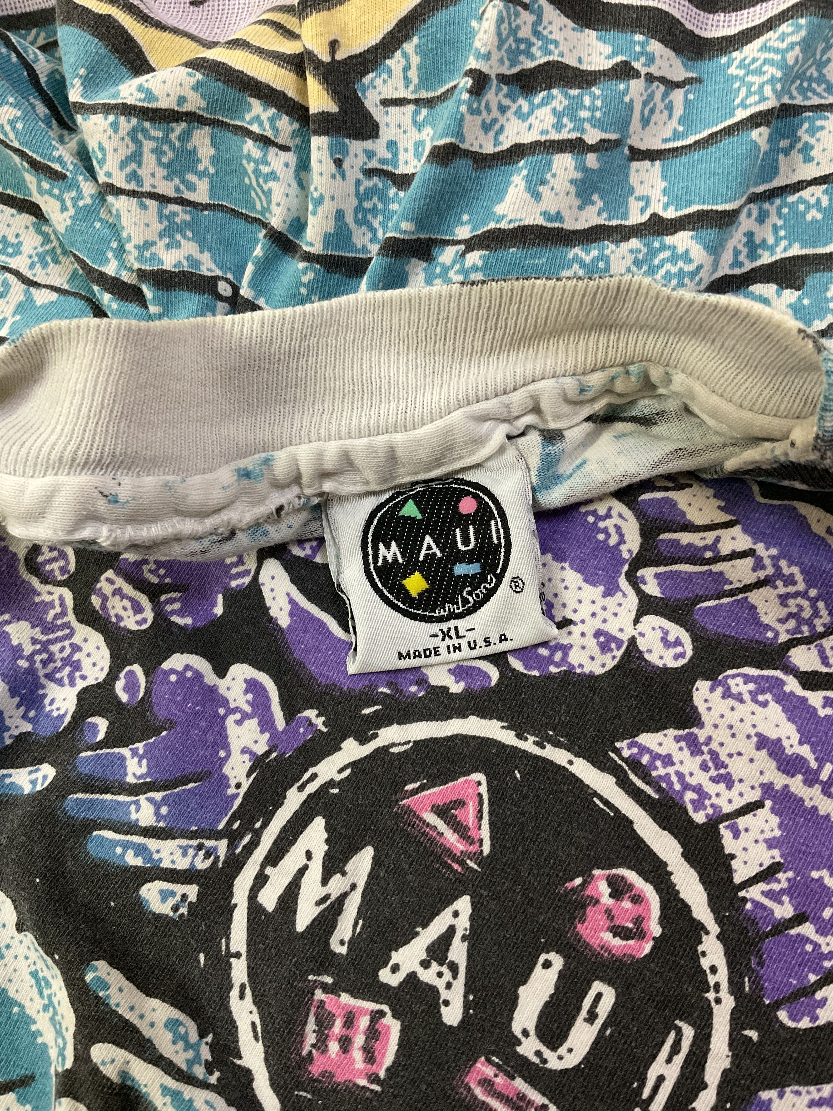 Other Vintage 90s Maui And Sons All Over Print T-Shirt 2 Sided Size US M / EU 48-50 / 2 - 4 Thumbnail