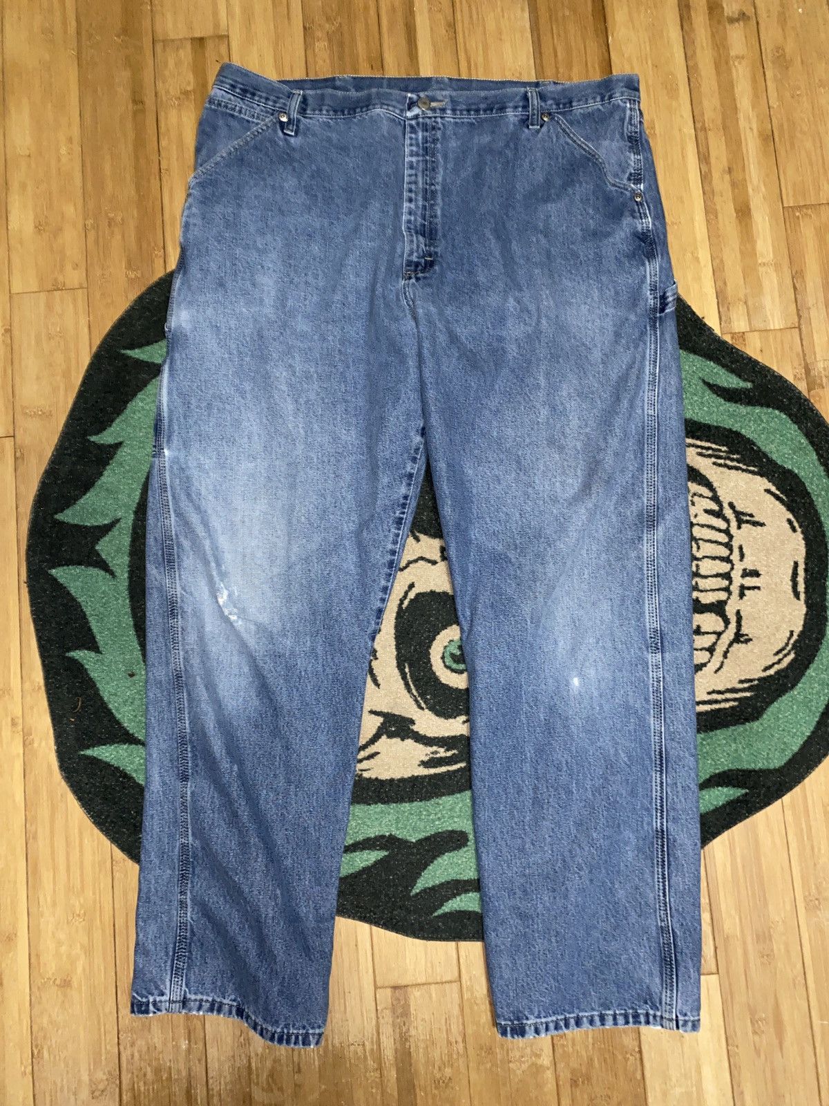 Carhartt Crazy Y2K Baggy Wrangler Carpenter Jeans Size US 42 / EU 58 - 4 Thumbnail
