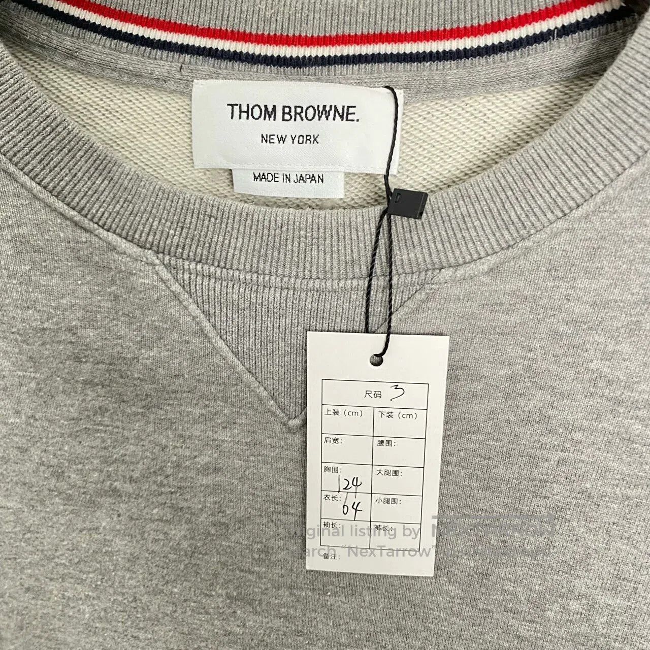 Thom Browne Thom Browne Three-Quarter Sleeve Sweatshirt. Size US L / EU 52-54 / 3 - 3 Thumbnail