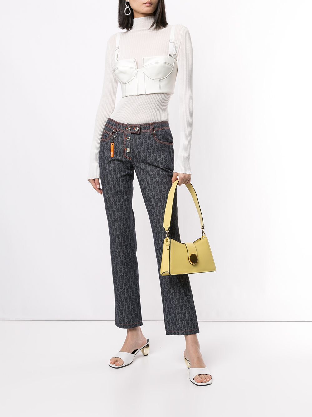 Dior 🔥F/W06 Dior by John Galliano Oblique Flight Monogram Jeans Size 27" / US 4 / IT 40 - 3 Thumbnail