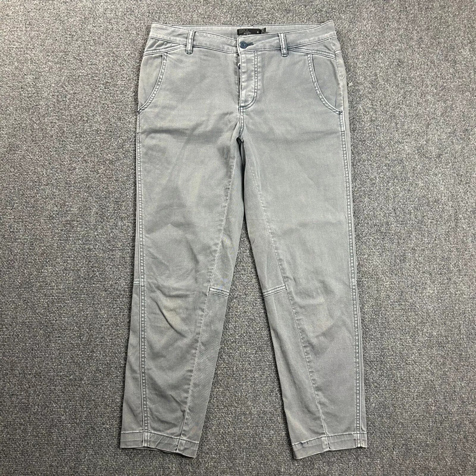 Prana Prana Pants Womens 6 Gray Chino Tapered Leg Casual Slash Size 28" / US 6 / IT 42 - 1 Thumbnail