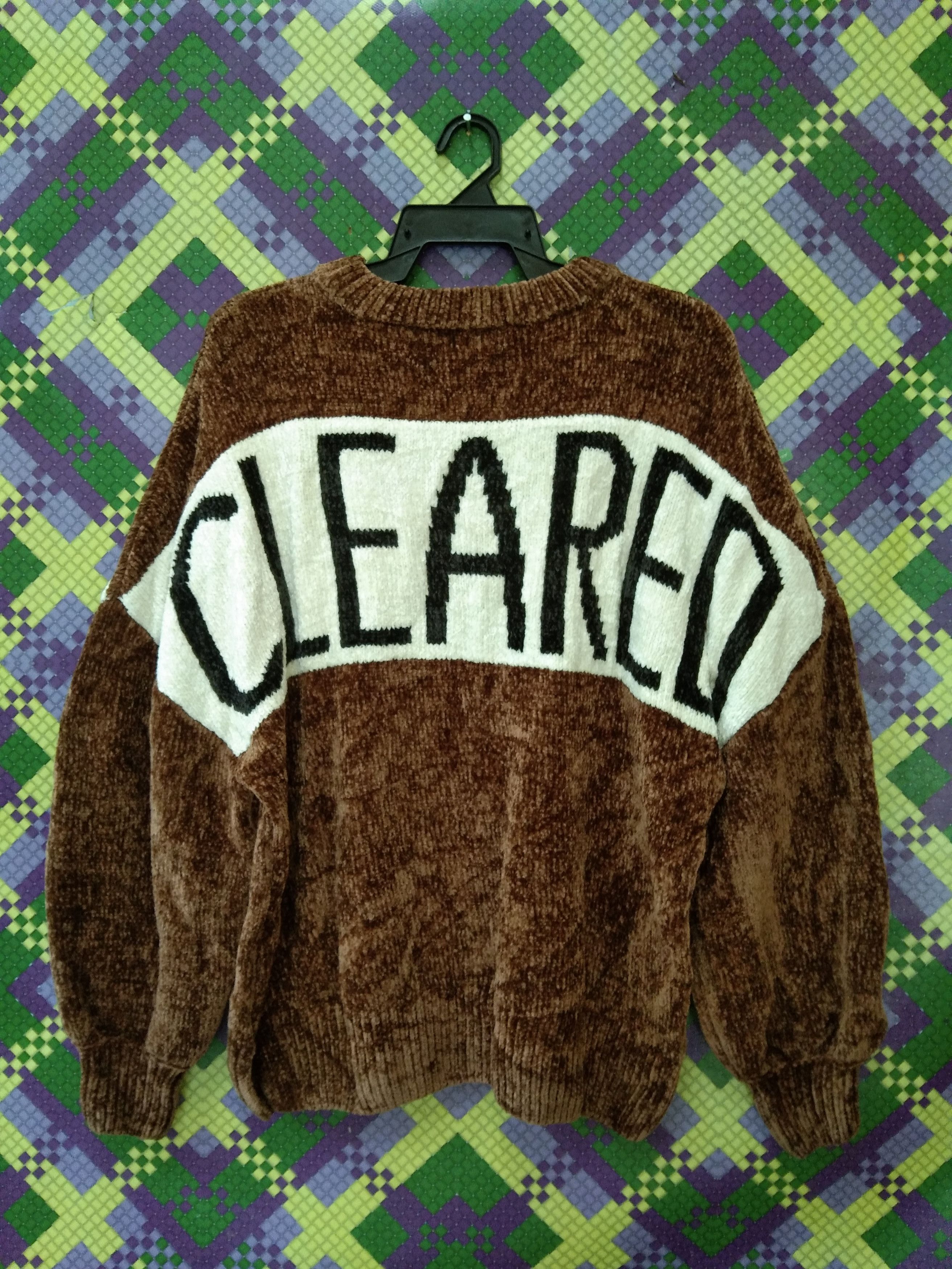 Homespun Knitwear CLEARED MIRROR SPELLOUT KNIT SWEATER Size US M / EU 48-50 / 2 - 2 Thumbnail