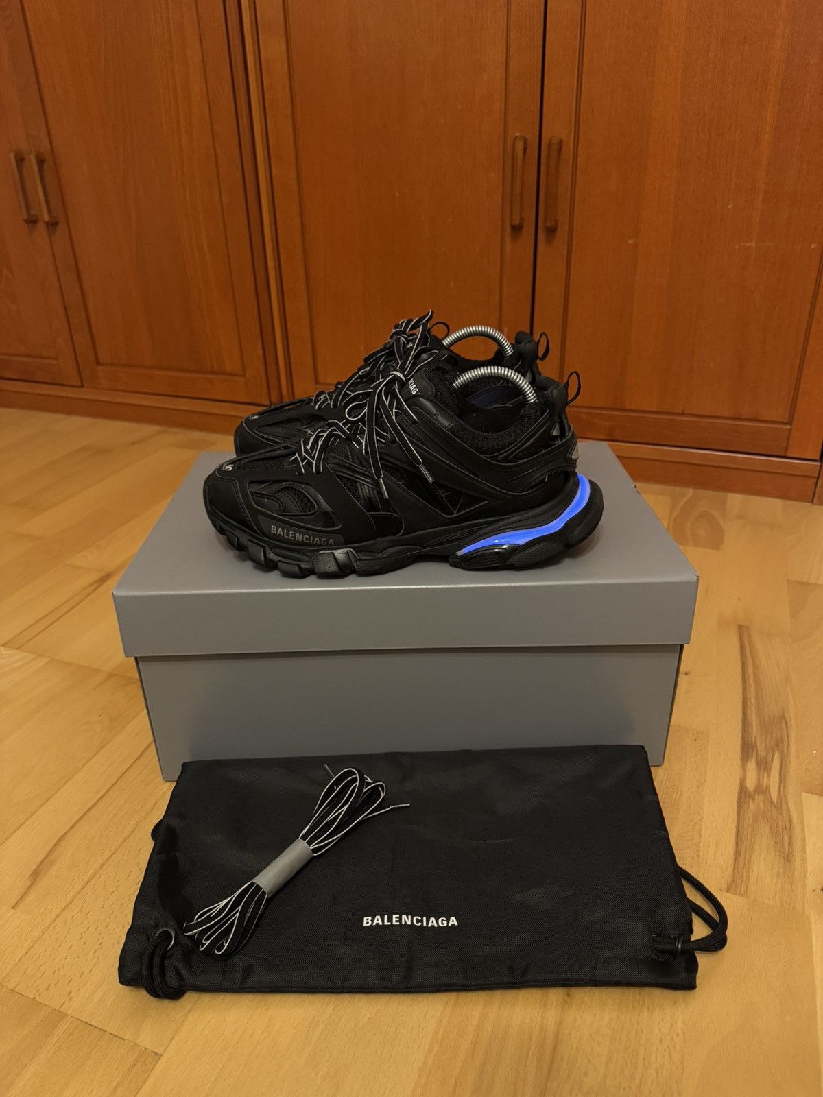 Balenciaga Balenciaga LED Track Triple Black Size US 7 / EU 40 - 1 Thumbnail
