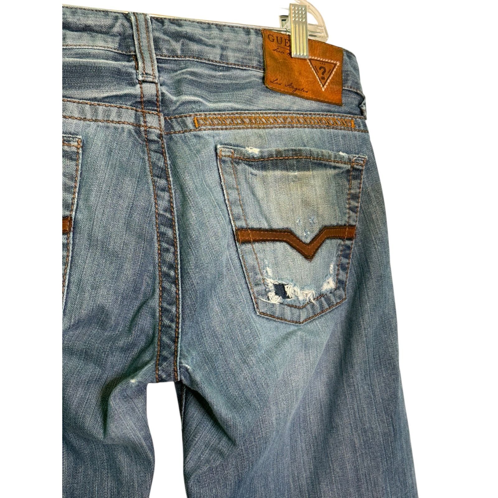Guess GUESS Rebel Regular Studded Distressed Jeans size 30 Size US 30 / EU 46 - 11 Thumbnail