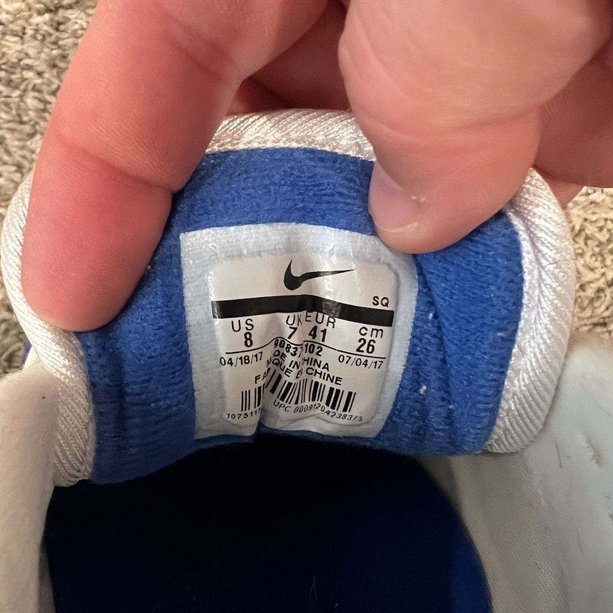 Nike Nike Air Max 1 Anniversary Royal 908375-102 Size US 8 / EU 41 - 10 Thumbnail