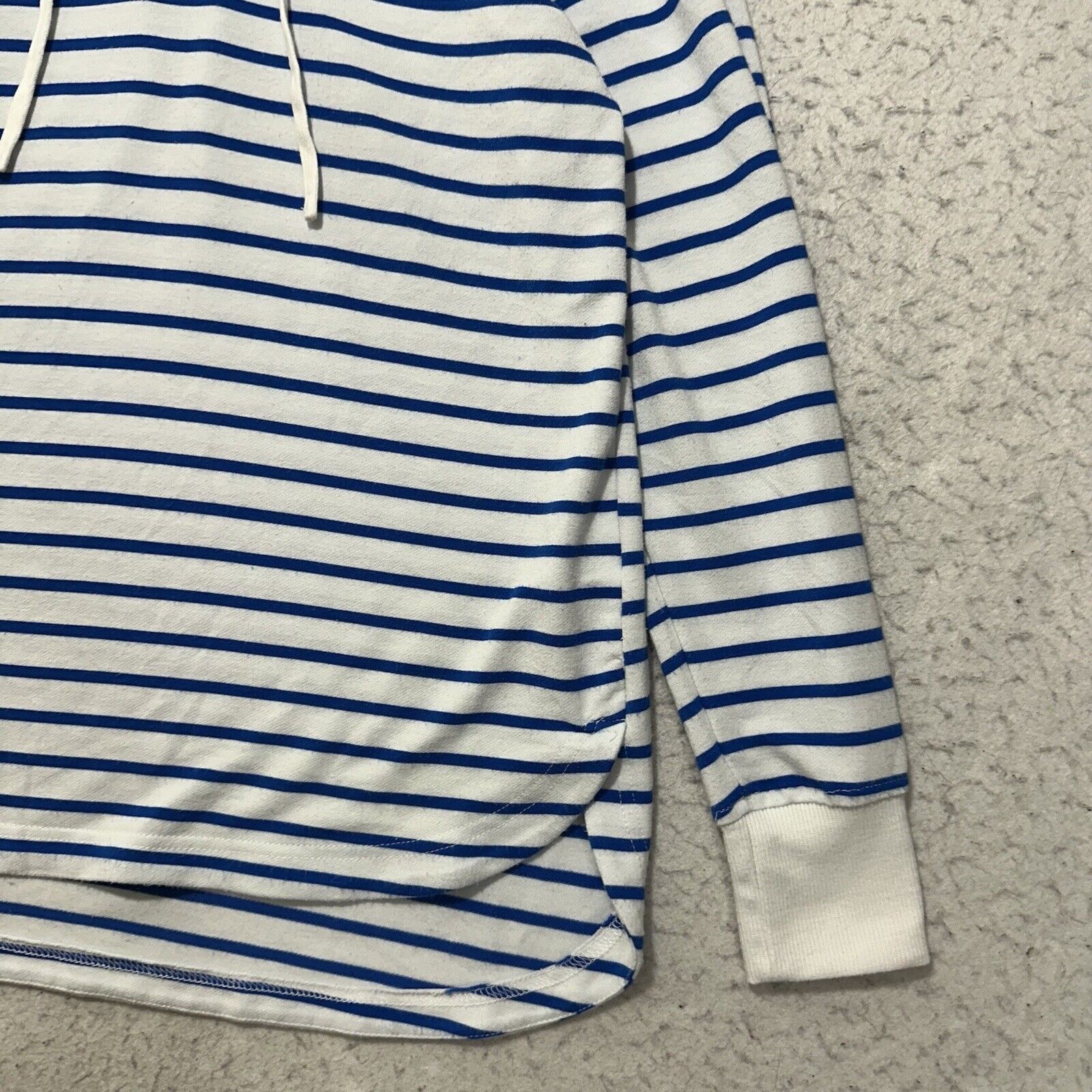 Other Jane and Delancey Small Blue White Striped Hoodie Sweatshirt Size S / US 4 / IT 40 - 5 Thumbnail