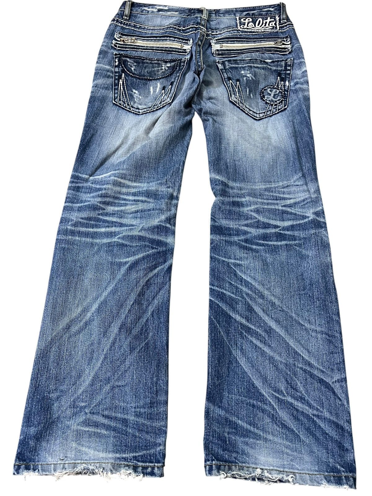 If Six Was Nine Lolita By Concert Club Washed Distress Jean Size US 31 - 2 Thumbnail