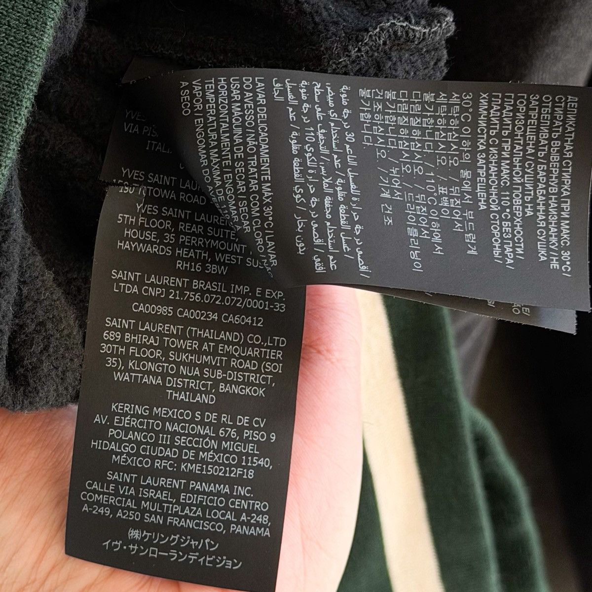 Saint Laurent Paris SLP Collegiate Varsity Spell Out Logo Patch Hoodie Size US XXL / EU 58 / 5 - 10 Thumbnail