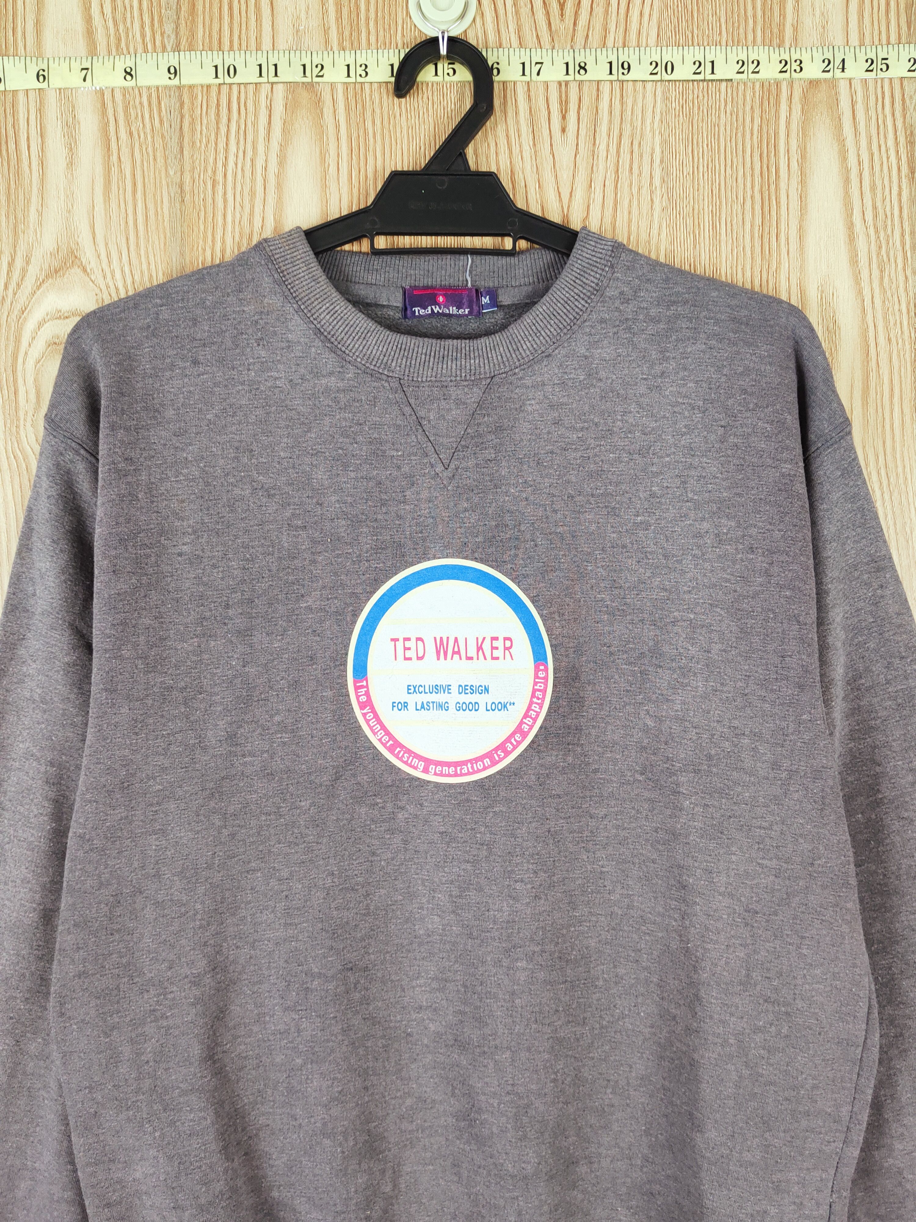 Japanese Brand × Vintage Very rare 🔥Ted Walker Dark Gray Sweatshirts Size US M / EU 48-50 / 2 - 2 Thumbnail