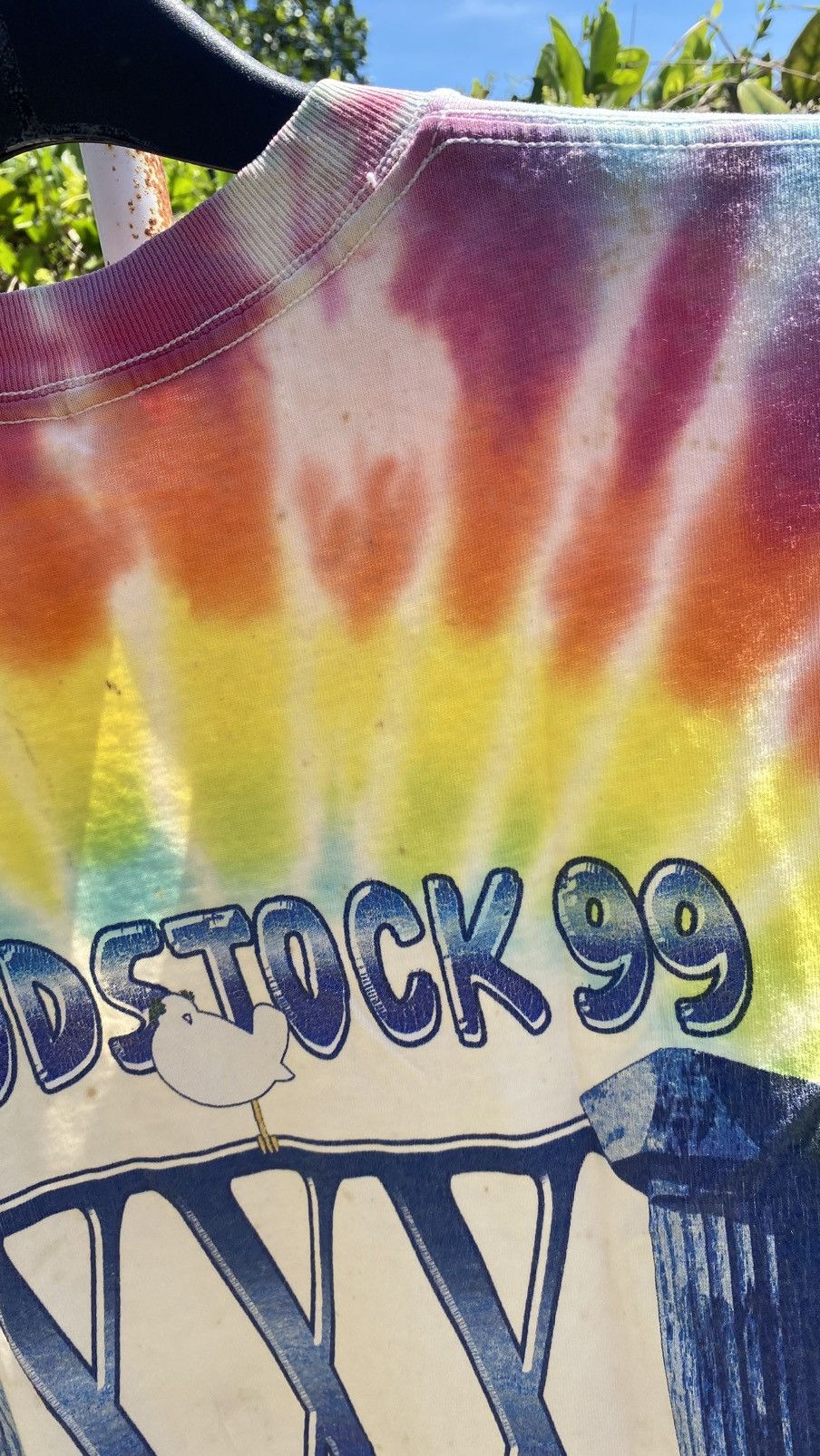 Band Tees Woodstock Festival 1999 Tie Dye T Shirt Size US M / EU 48-50 / 2 - 7 Thumbnail