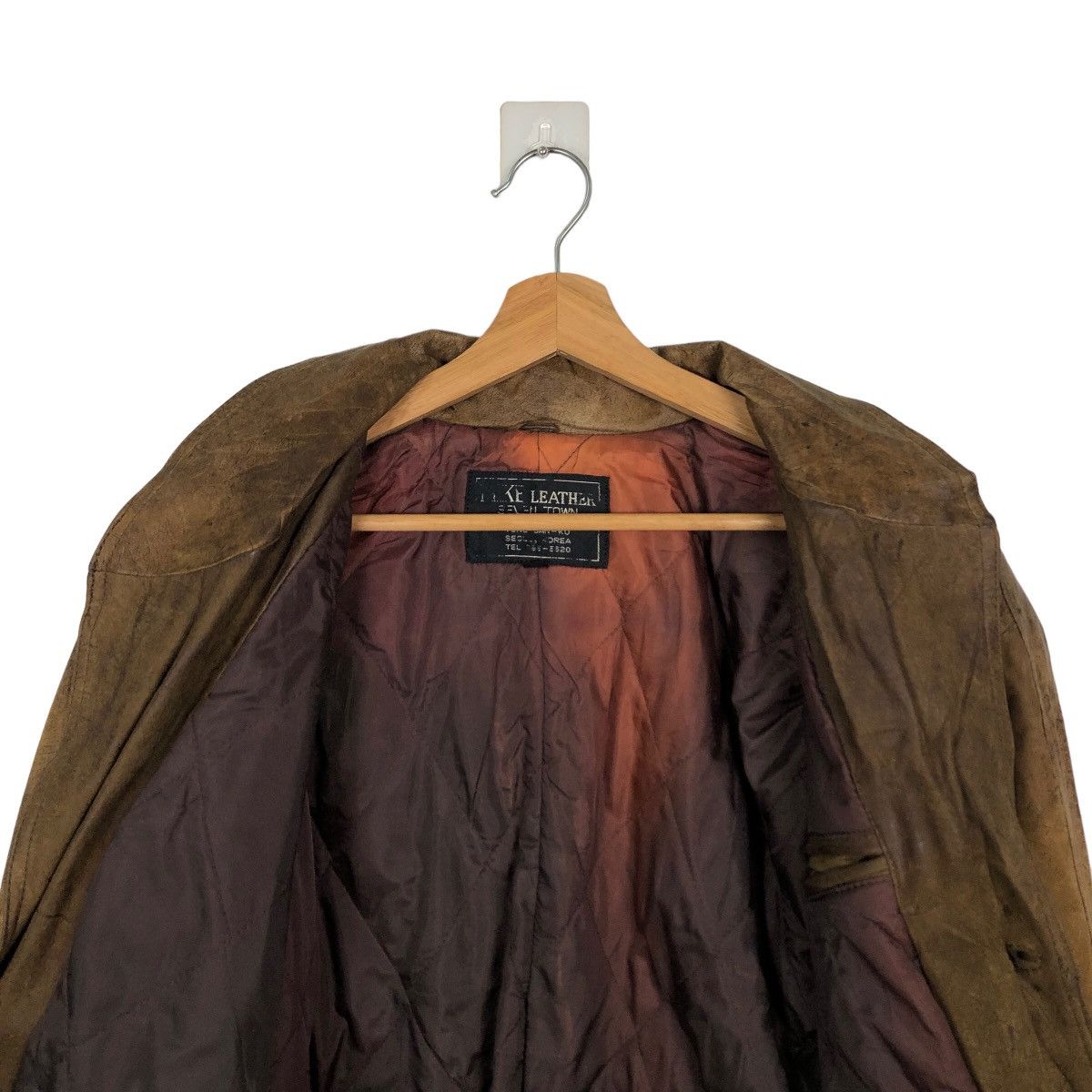 Japanese Brand 🔥RARE LEATHER LONG JACKET MKE SEVEN TOWN INSPIRE RICK OWENS Size US L / EU 52-54 / 3 - 10 Thumbnail