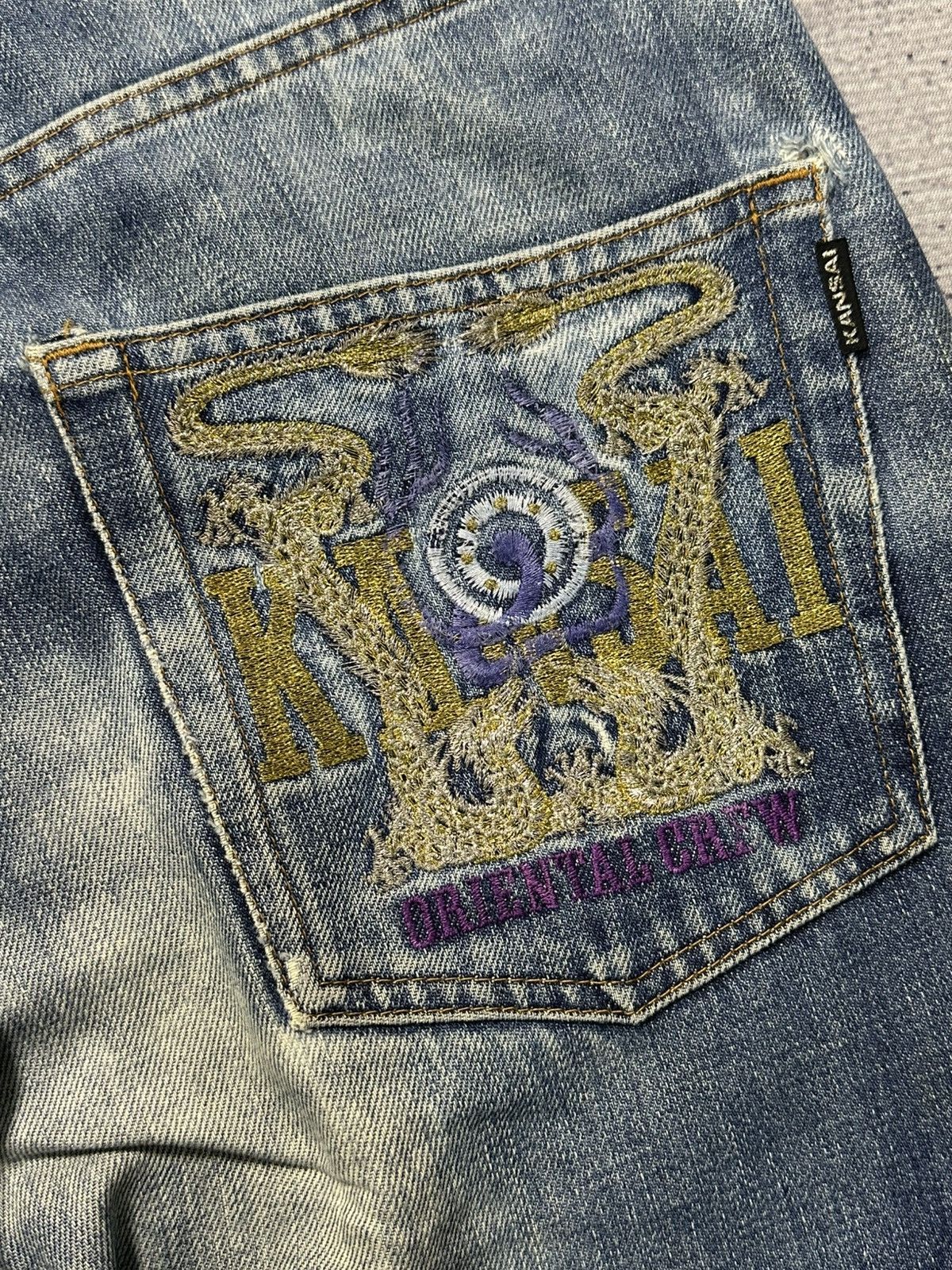 Kansai Yamamoto Kansai Yamamoto Baggy Washed Jeans Size US 32 / EU 48 - 13 Thumbnail