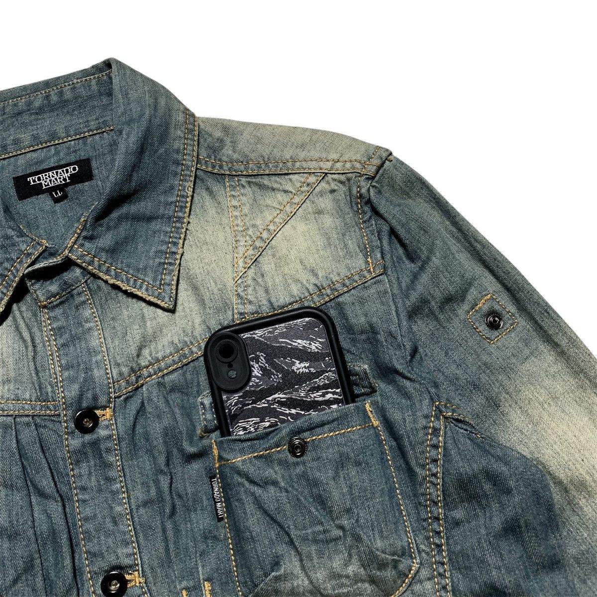 Japanese Brand Vtg Tornado Mart Rool Up Shirt Japanese Brand Size US L / EU 52-54 / 3 - 4 Thumbnail